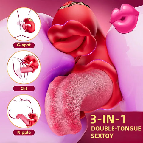 Blush Rose Tongue Vibrator