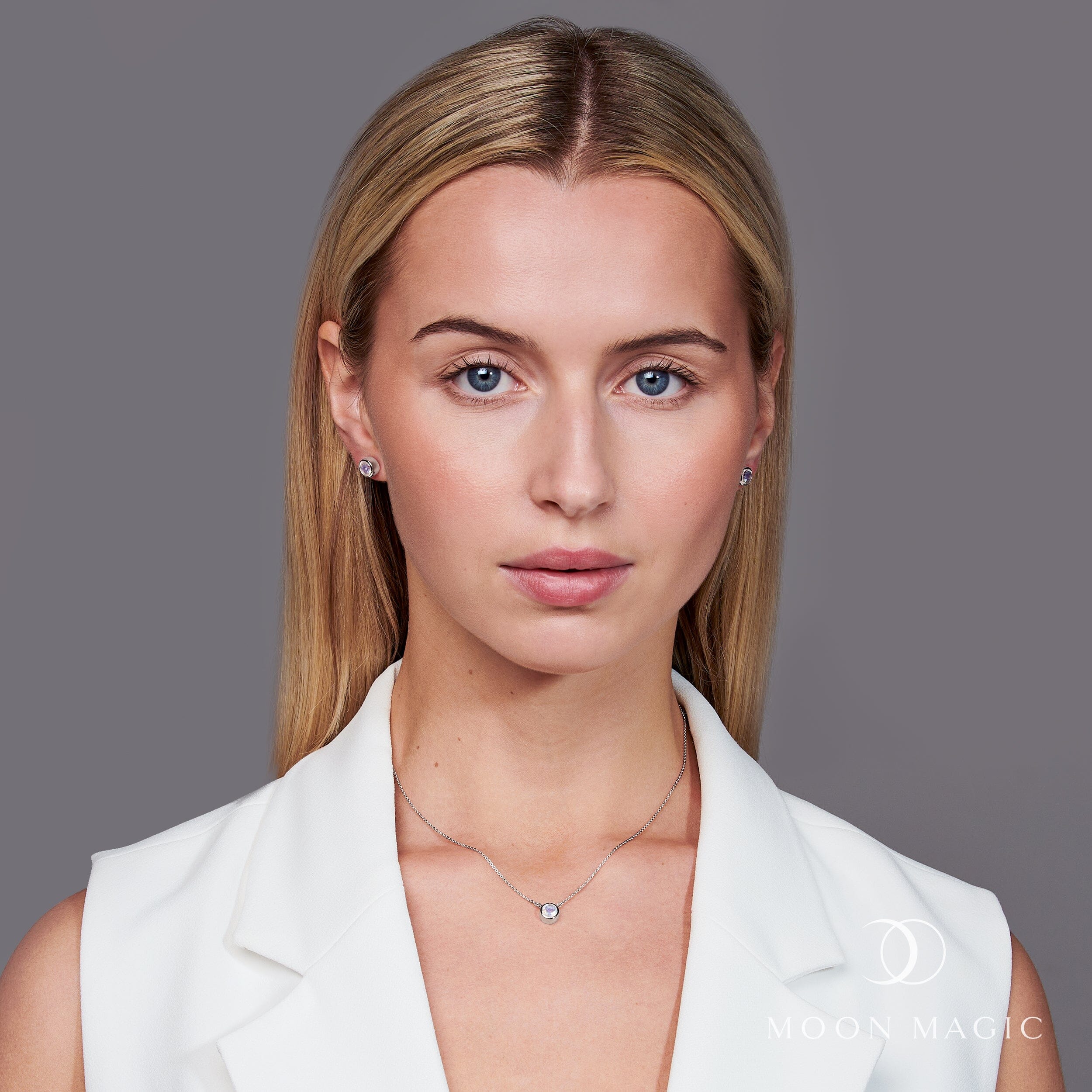 Moonstone Necklace - Solitaire + Free Gift Bag、mySite、hinf8tx79