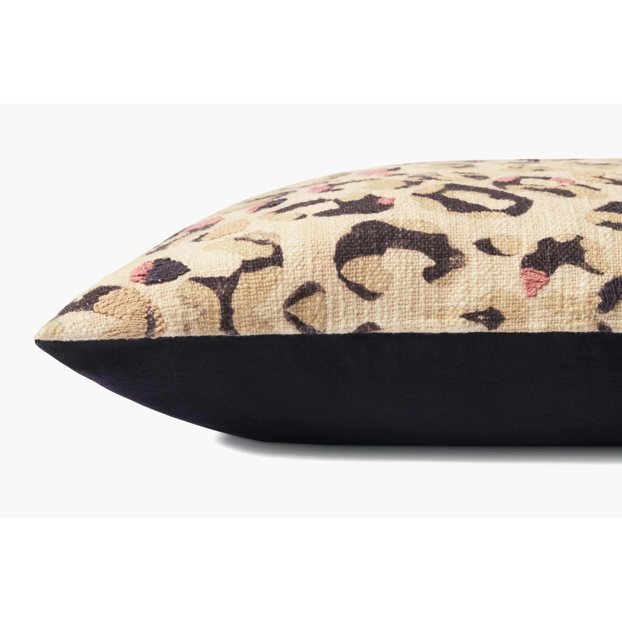 Leopard Spot Ivory Pink Cotton Pillow、mySite、gigharbornorthrealestate
