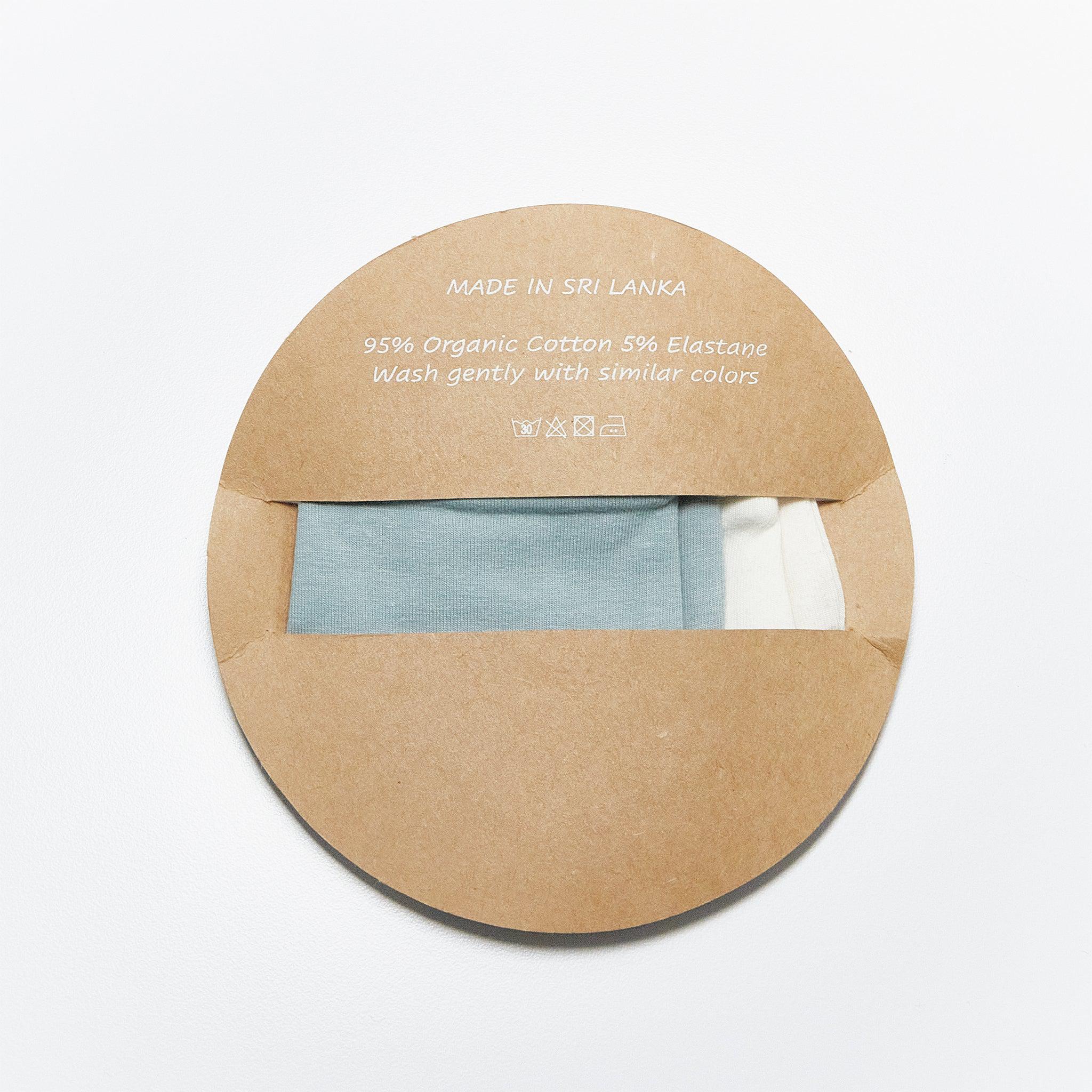 RETIRED - Kudaa Organic Baby Mitten Set - Bunny White & Bay Blue、mySite、g9winljtr