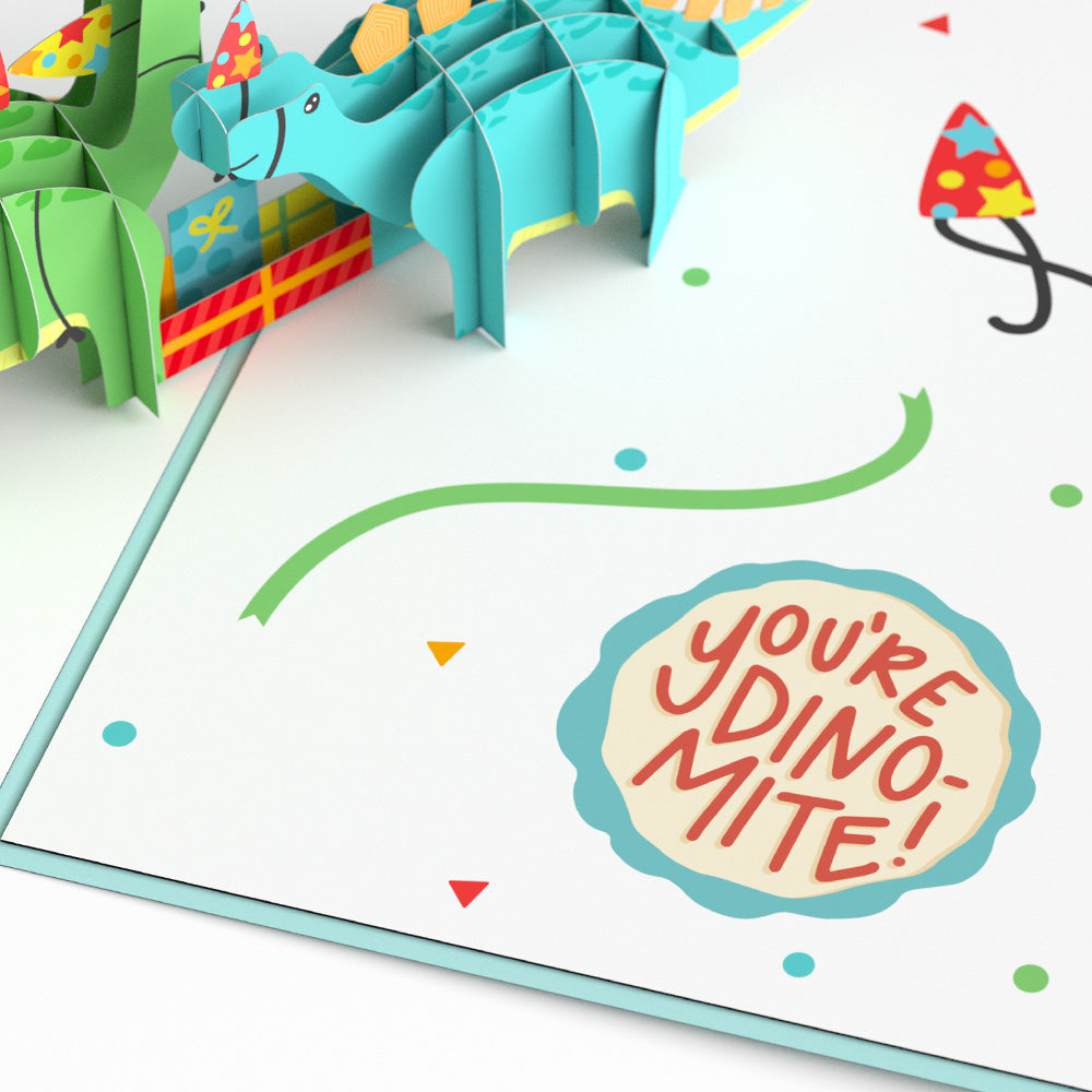 Birthday Dinosaurs Pop-Up Card、mySite、solidvoid