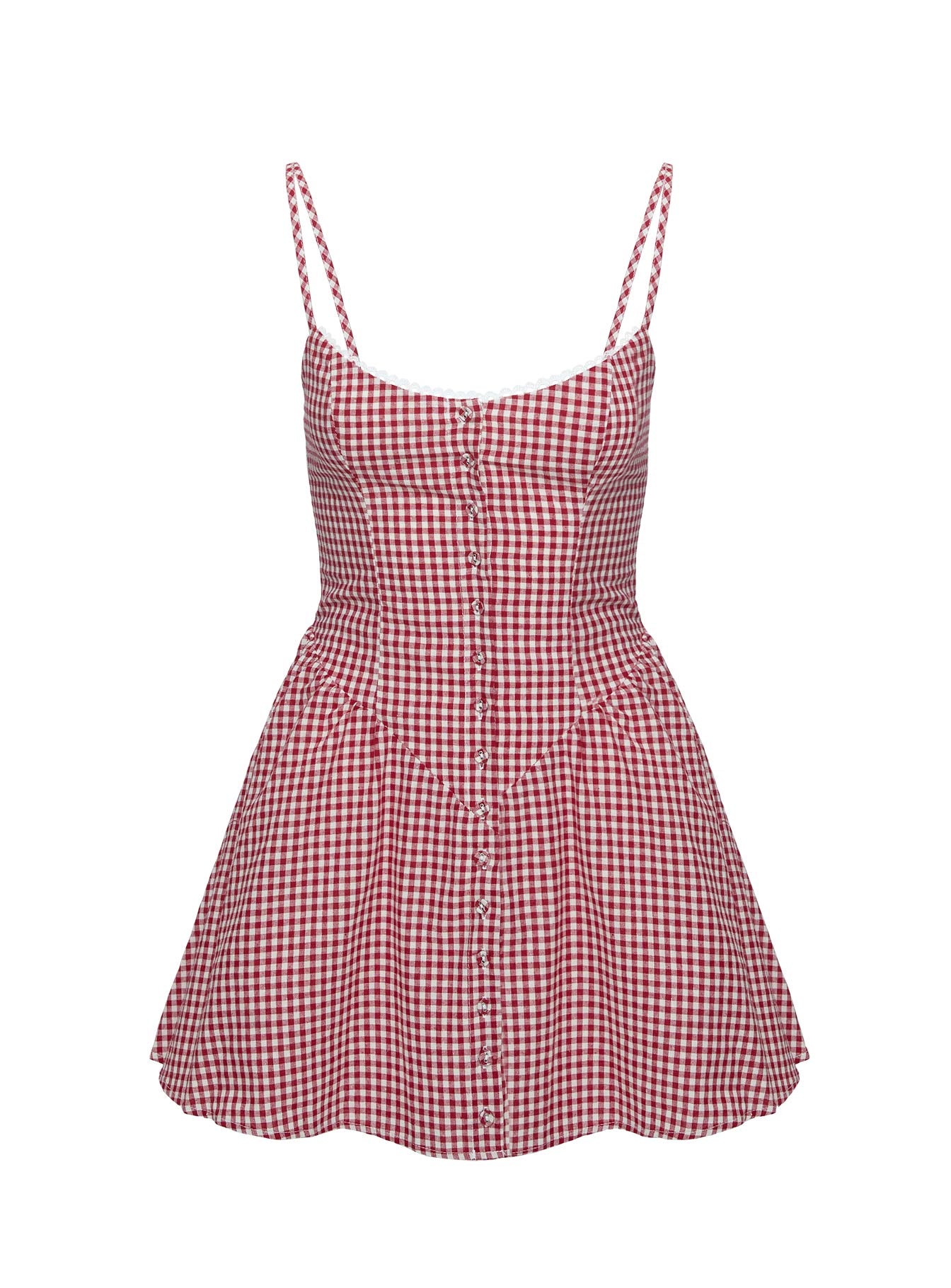 Toulouse Mini Dress Red Gingham、mySite、solidvoid