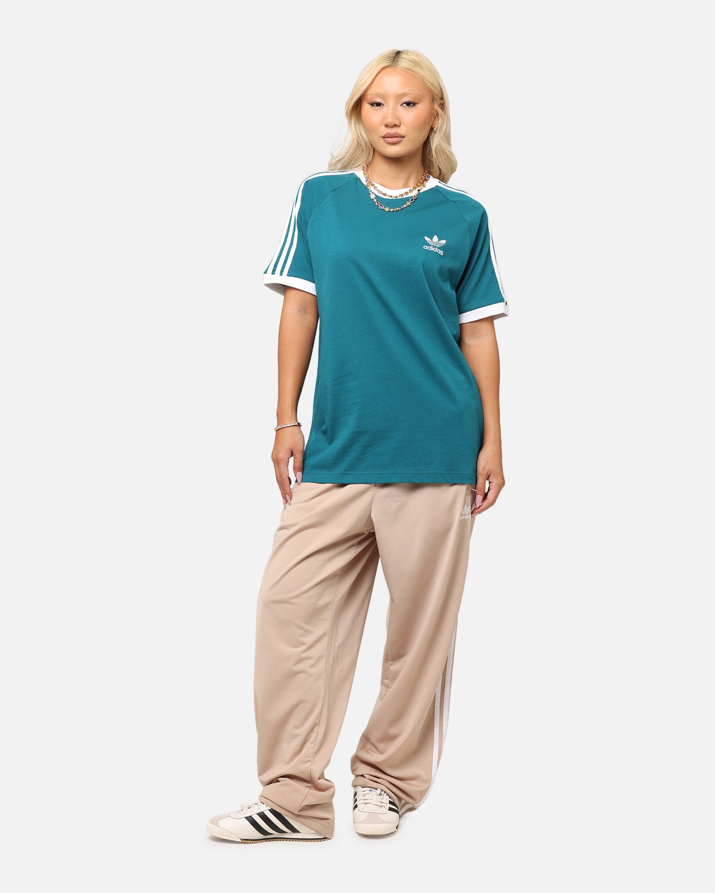 Adidas Classics 3-Stripes T-Shirt Teal、mySite、zt4zffjzw