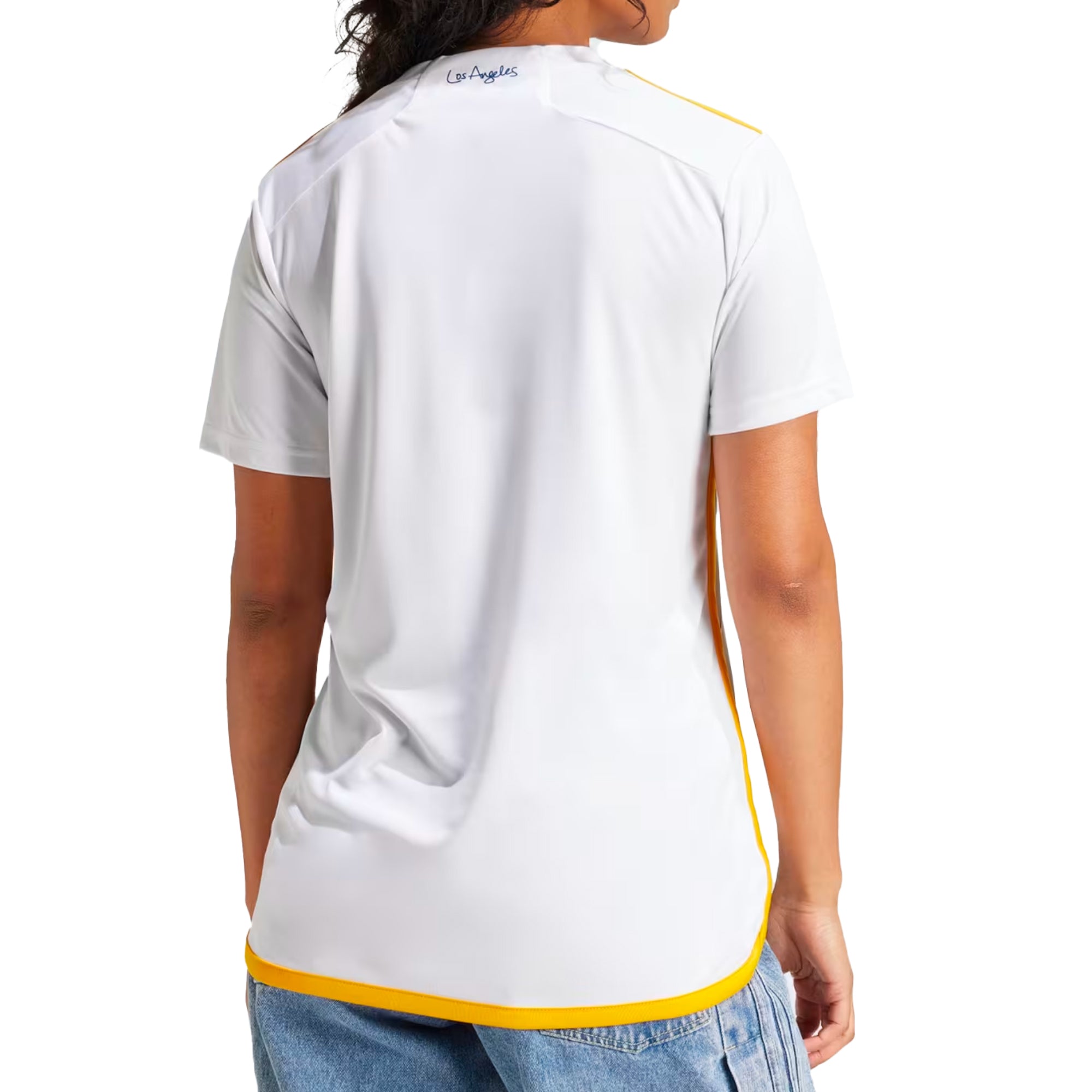 adidas Women's LA Galaxy 2024/25 Home Jersey White/Blue、mySite、noshort