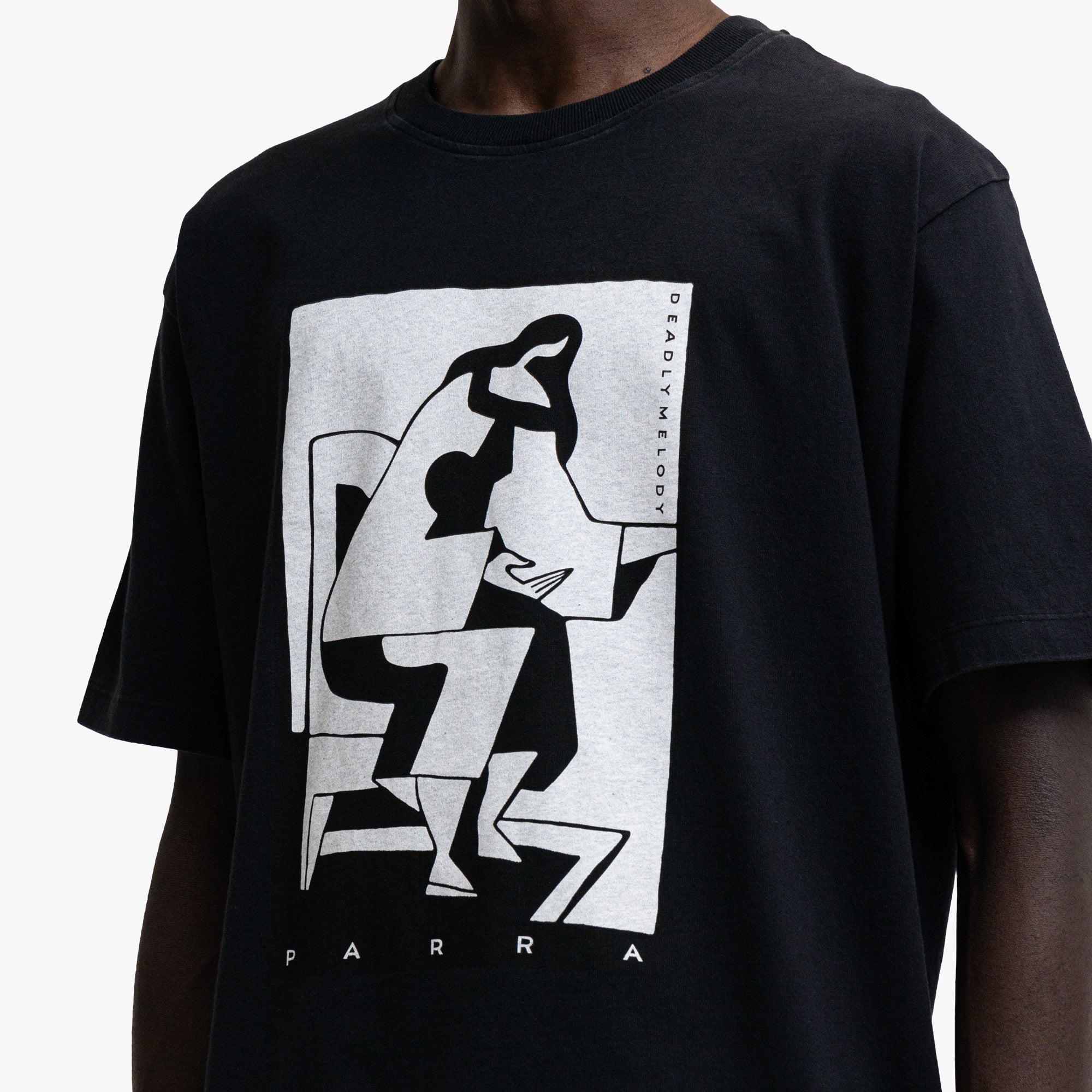  by Parra The Confession T-Shirt Black、mySite、merchandisen