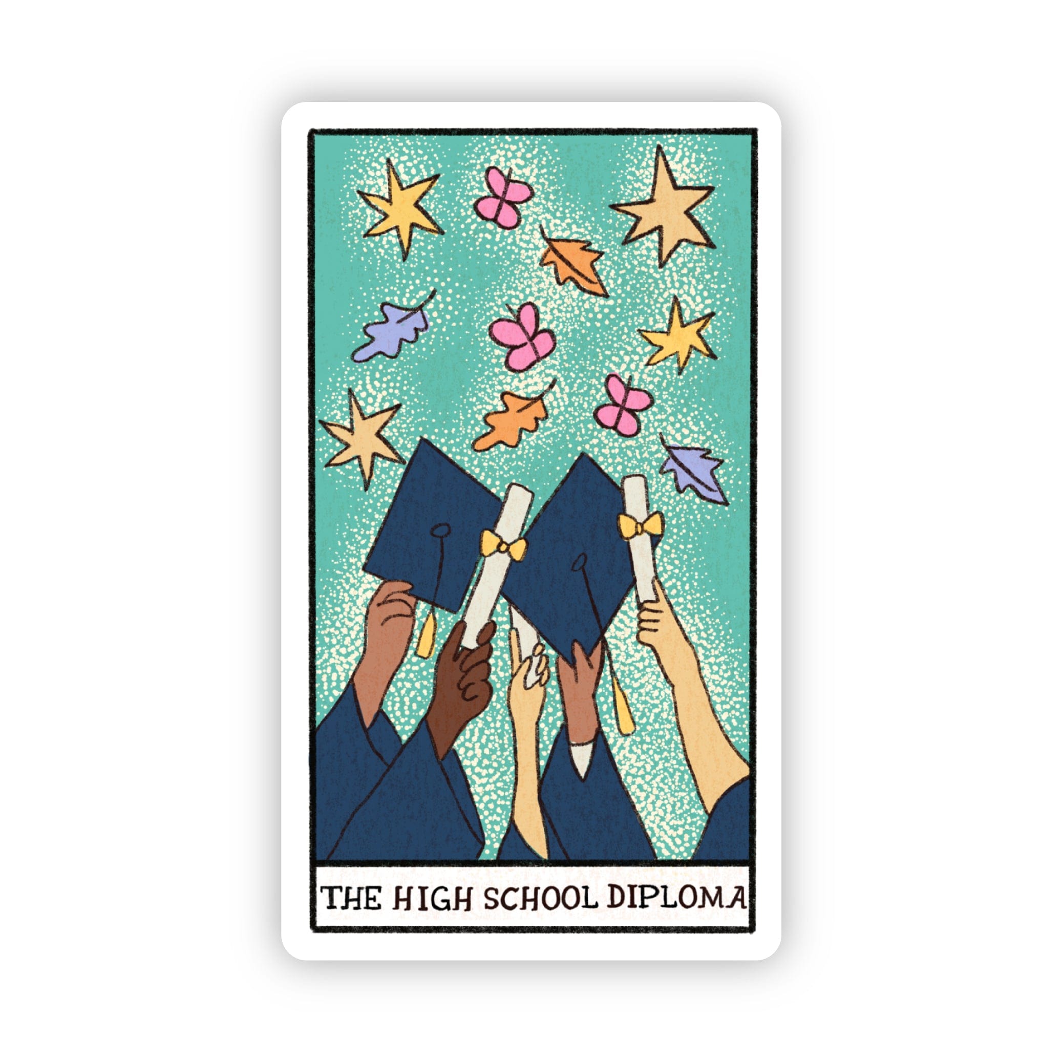  The high school diploma tarot card sticker、mySite、elrpsem3k