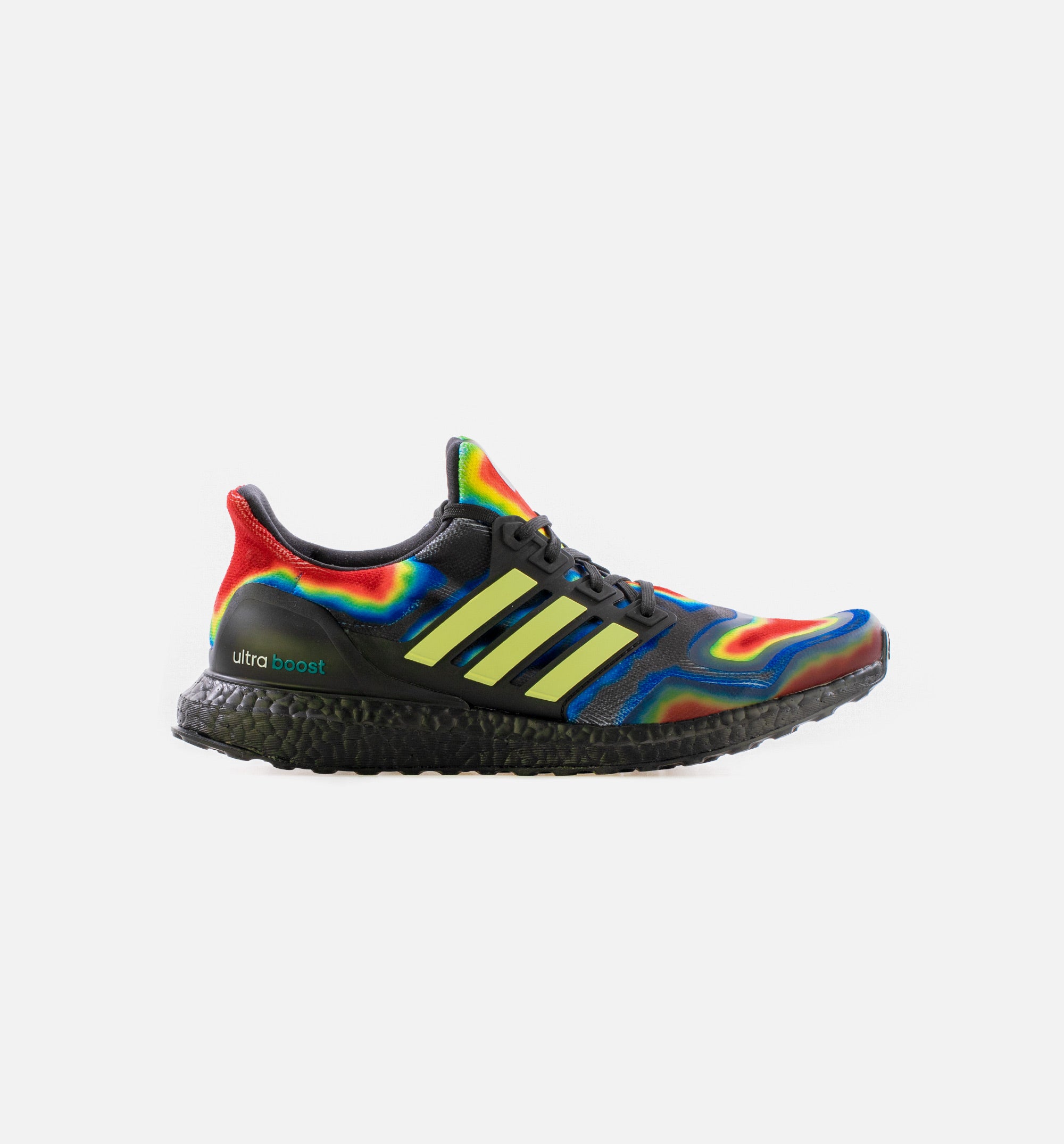 Ultra Boost Heat Map Mens Running Shoe - Core Black/Yellow Tint/EQT Green、mySite、dreamappss