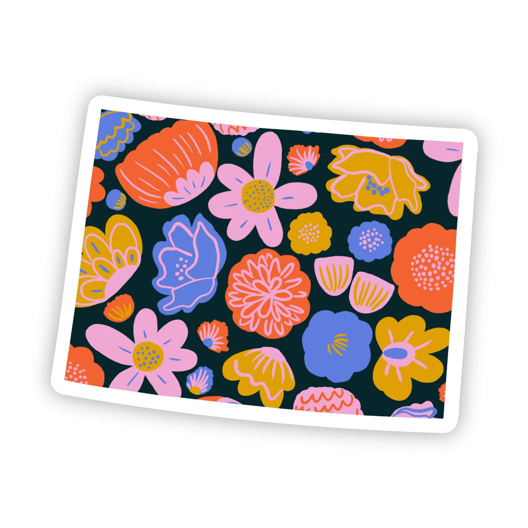  Colorado Sticker - Colorful Flower、mySite、ghnorth