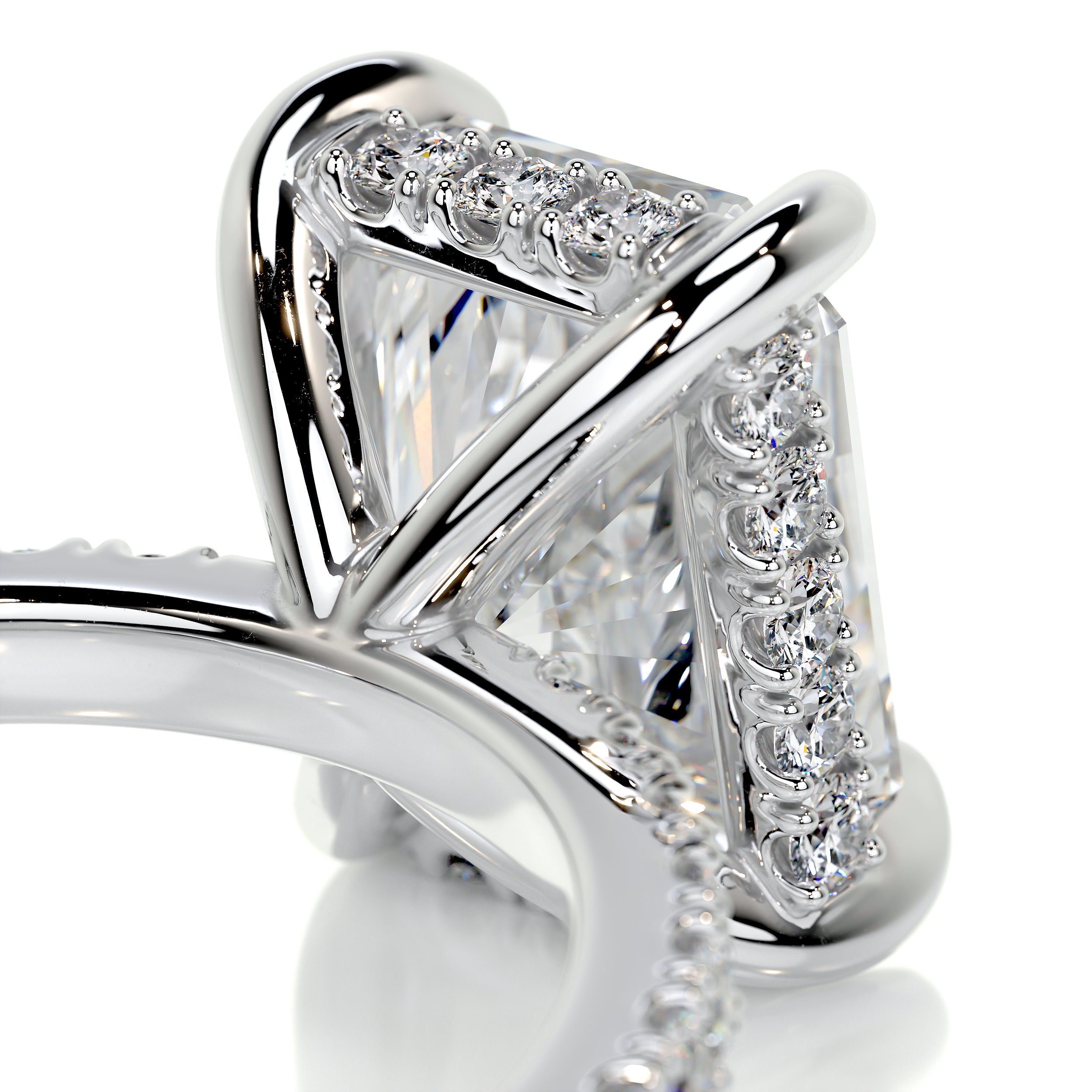 Luna Diamond Engagement Ring -18K White Gold (RTS)、mySite、hinf8tx79