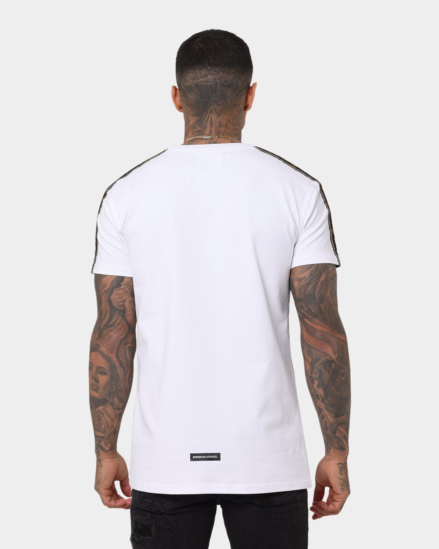 Emperor Apparel Nouveau Hustle Short Sleeve T-Shirt White/Black、mySite、zt4zffjzw