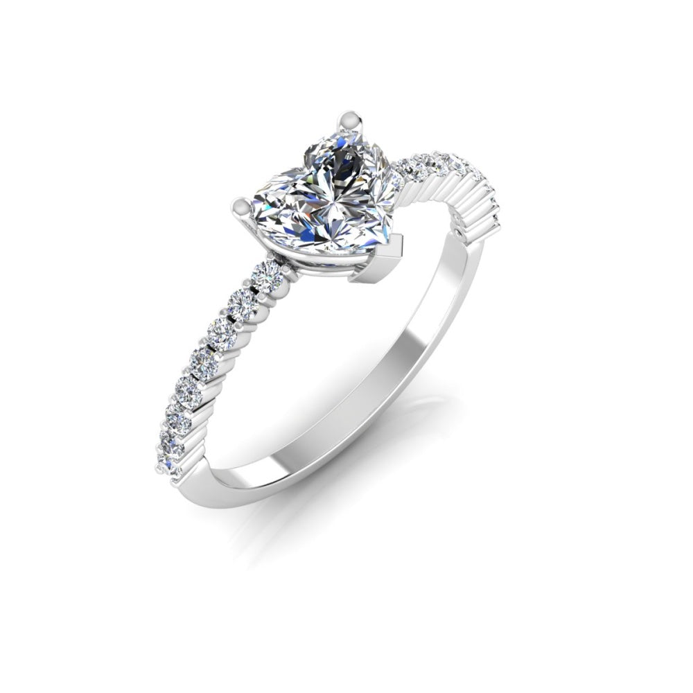 Heart Bezel Moissanite Engagement Ring、mySite、hinf8tx79