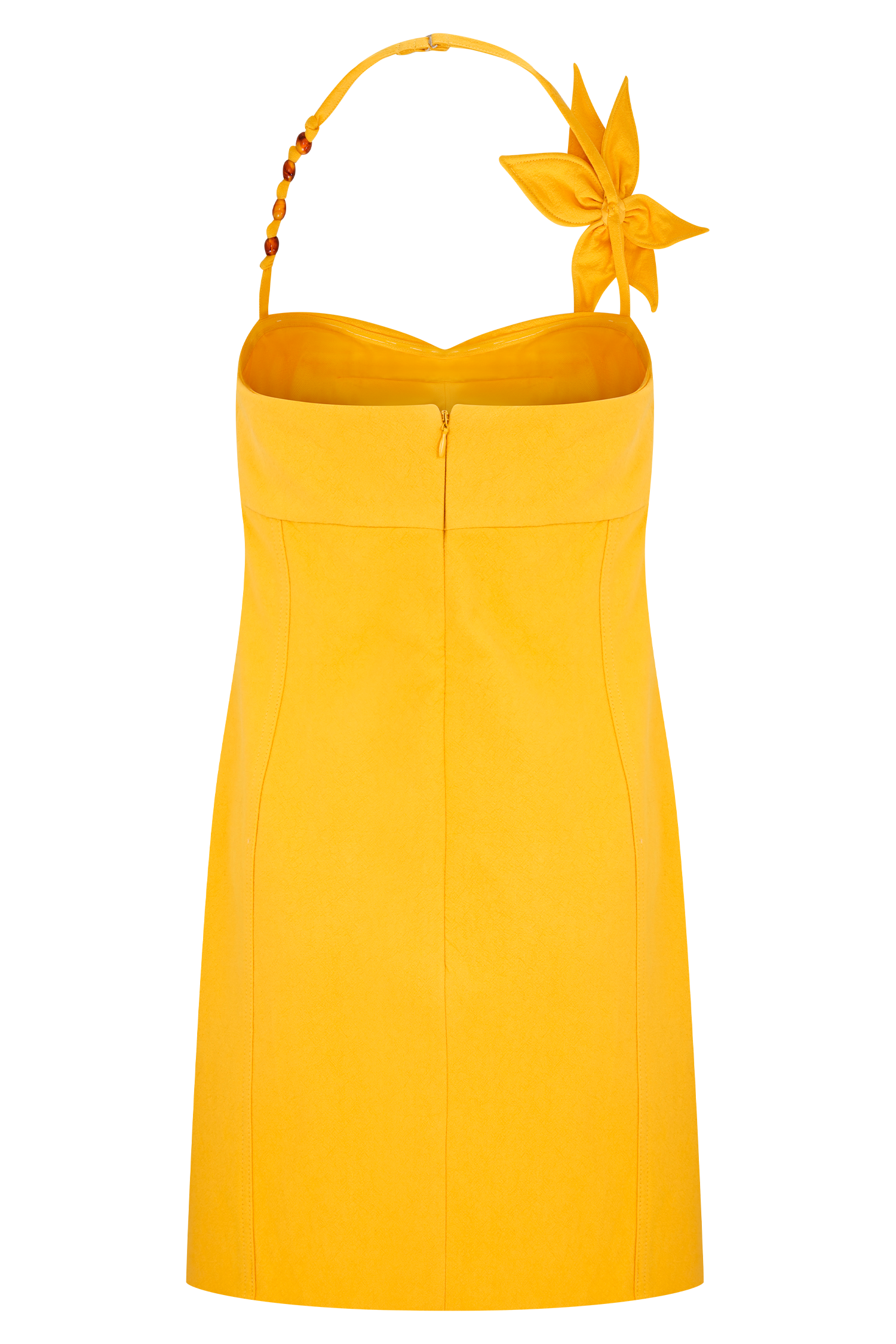 Reyes Cotton Floral Mini Dress - Butterscotch、mySite、solidvoid