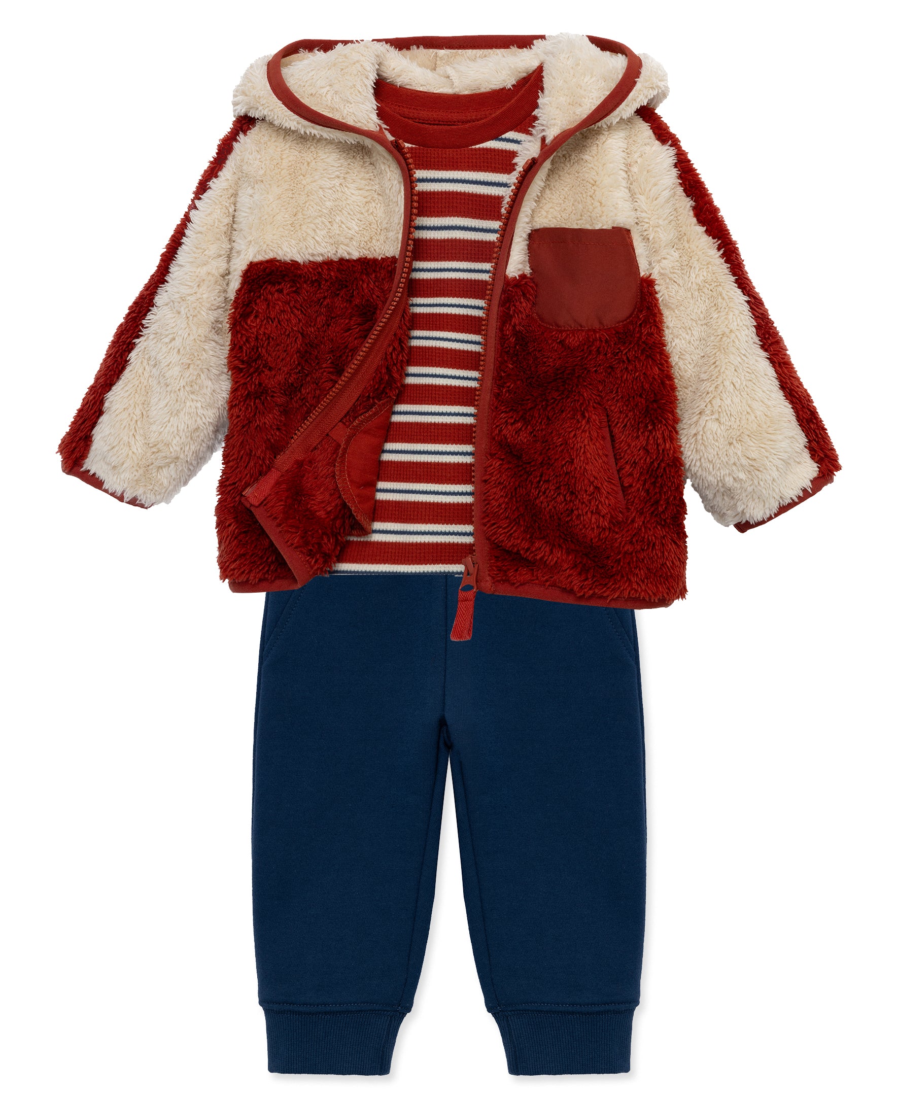  Red Sherpa Jacket Set (2T-4T)、mySite、layawaytickets