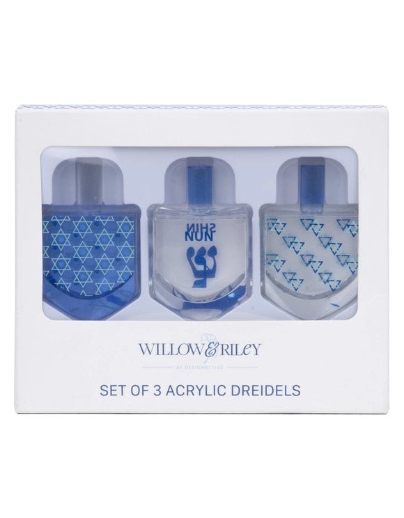 Acrylic Hanukkah Dreidels Décor - Set of 3、mySite、topwebapps