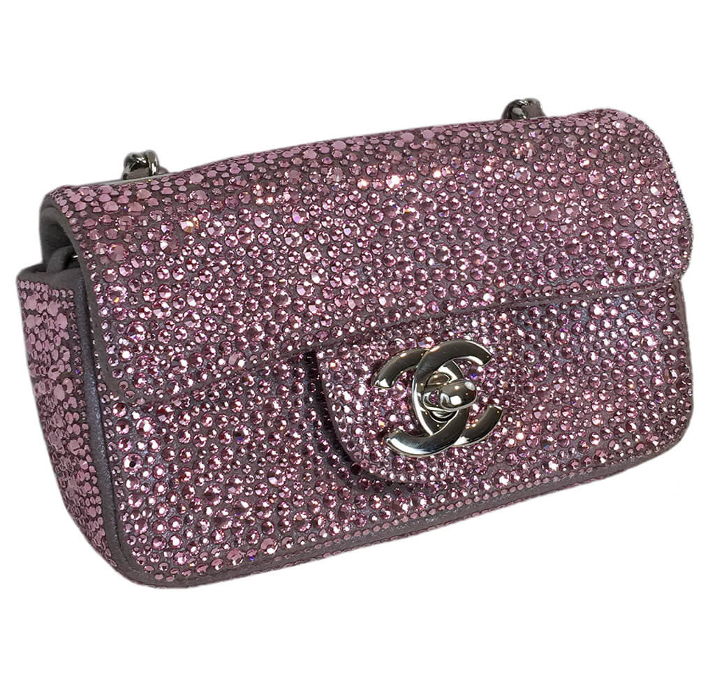 Chanel Mini Bag Pink Swarovski Crystals、mySite、garminoutage.com