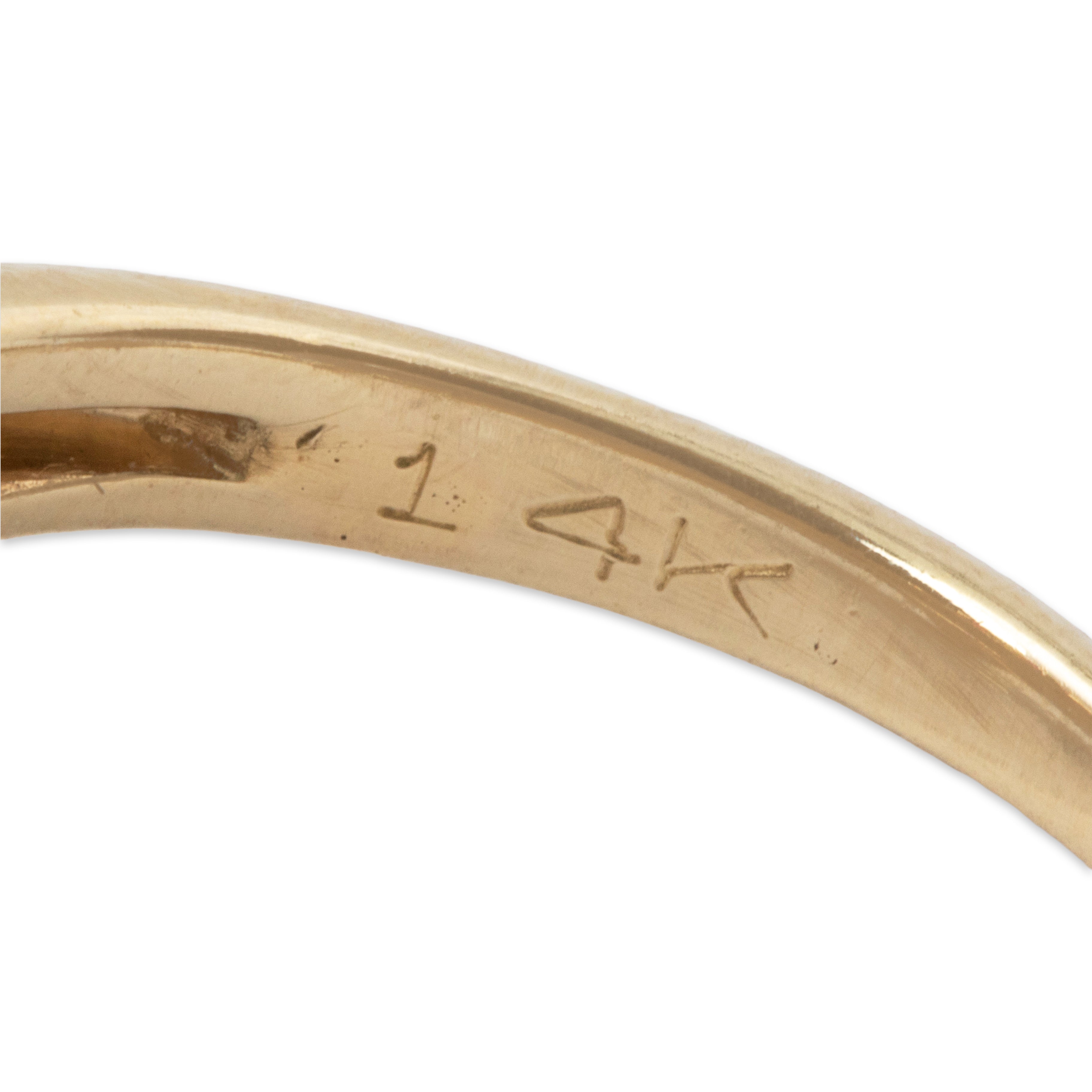 Vintage 14k Yellow Gold .44ct Diamond Ruby Haloed Teardrop Ring 4.25、mySite、hinf8tx79