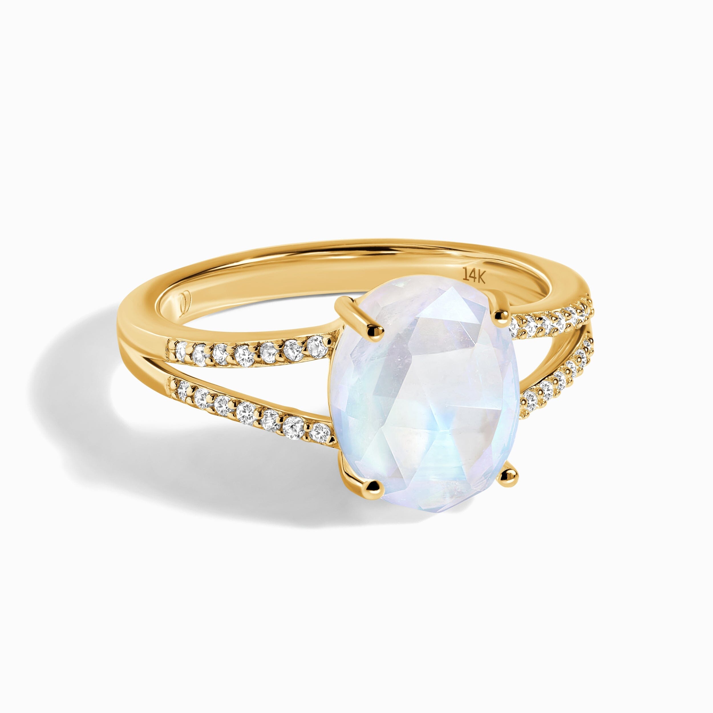 Moonstone Lab Diamond Ring - Princess、mySite、hinf8tx79
