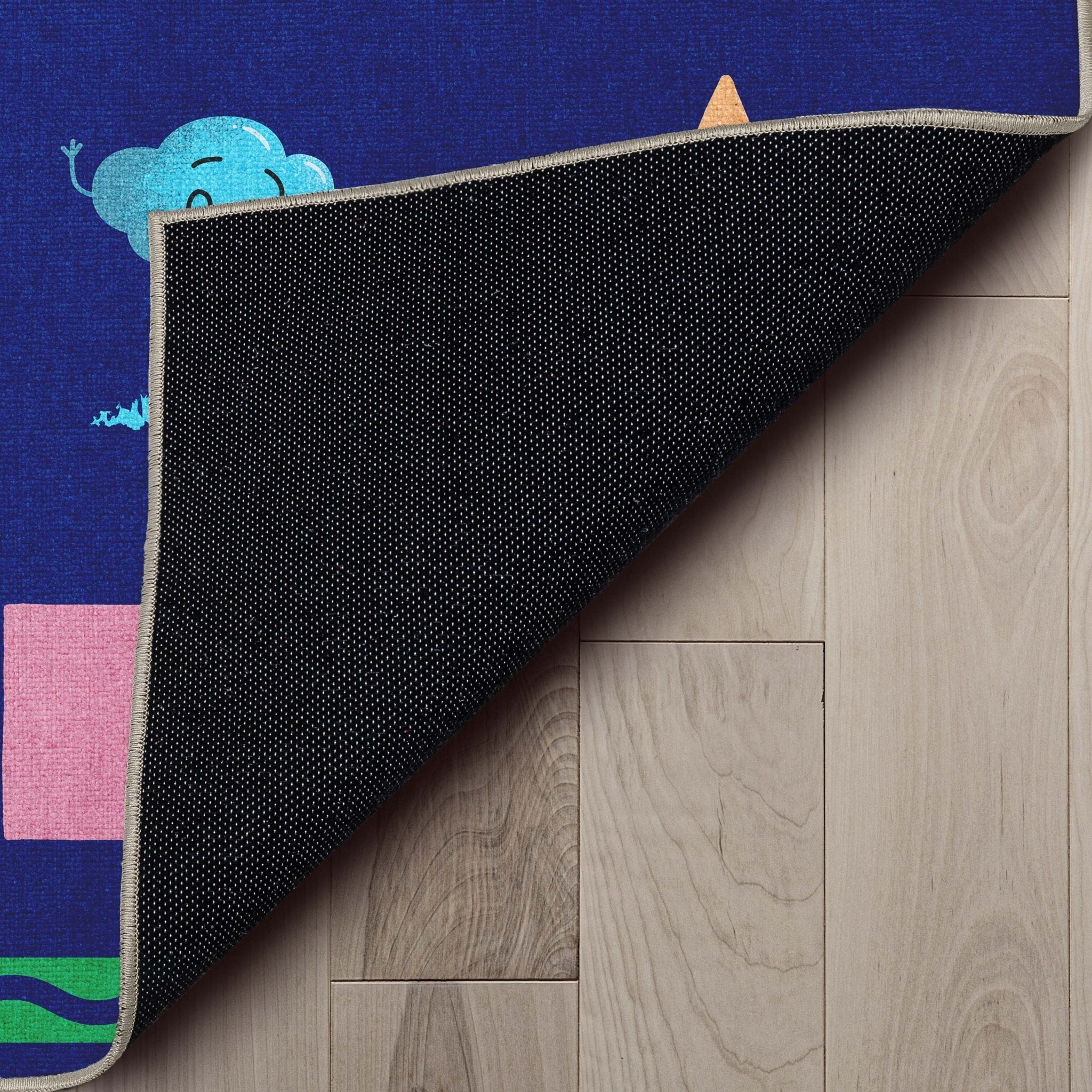 Crayola Modern Cosmic Adventure Space Theme 5' x 7' Blue Area Rug By Well Woven、mySite、gigharbornorthrealestate