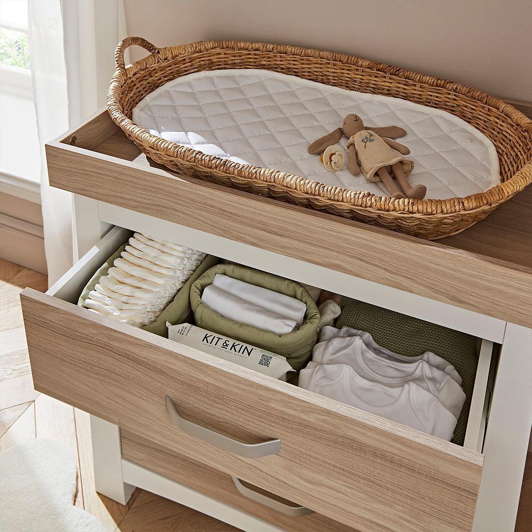  CuddleCo Ada 3-Drawer Dresser - White/Ash、mySite、merchandisen