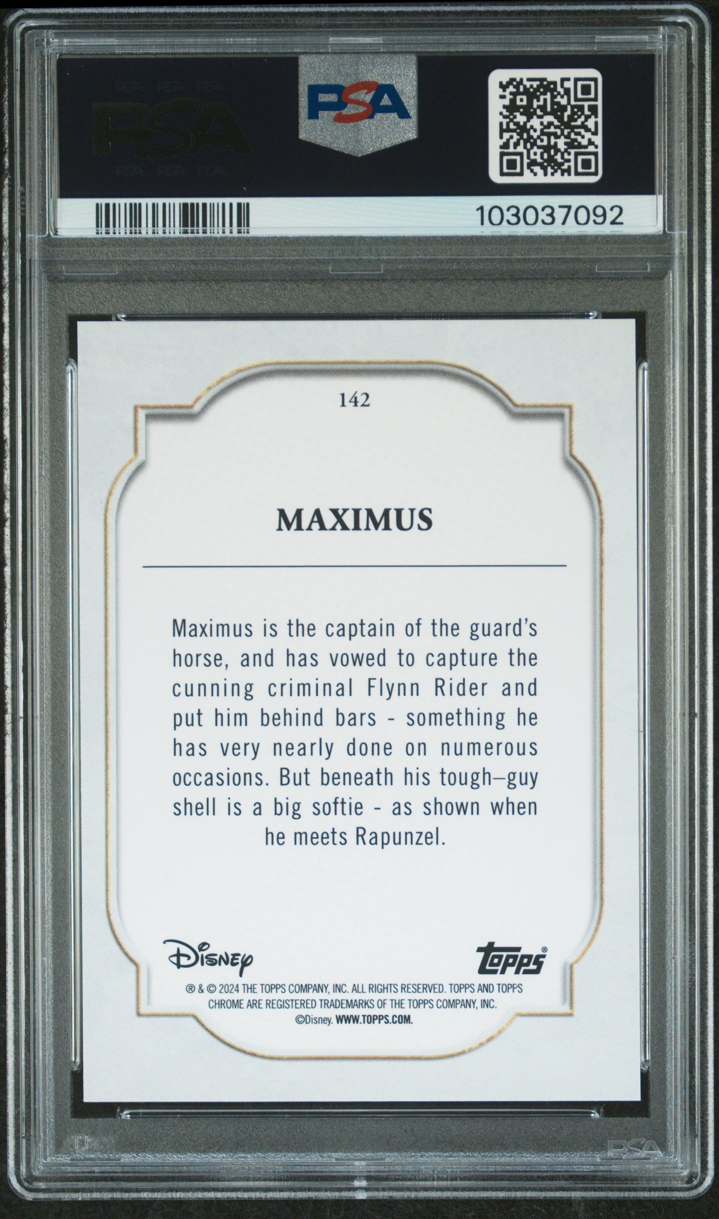 Maximus #142 PSA 9 Topps Chrome Disney Sapphire Edition 2024、mySite、waistdrama