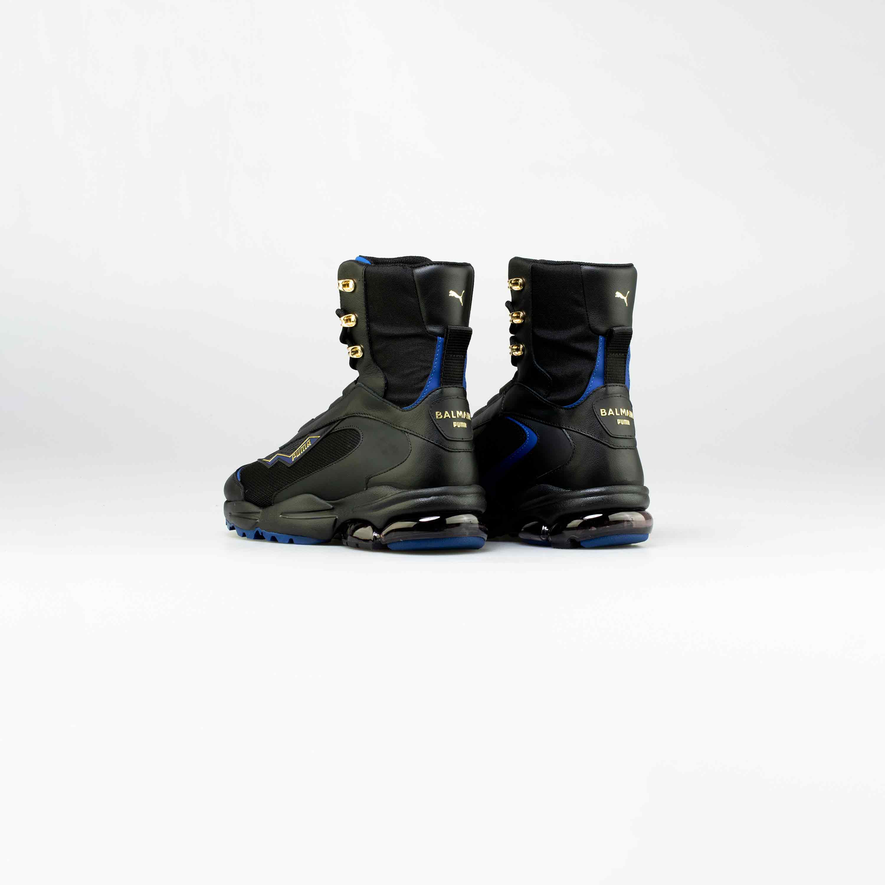 Balmain X Puma Cell Stellar Mid Mens Lifestyle Shoe - Black/Blue-Gold、mySite、dreamappss