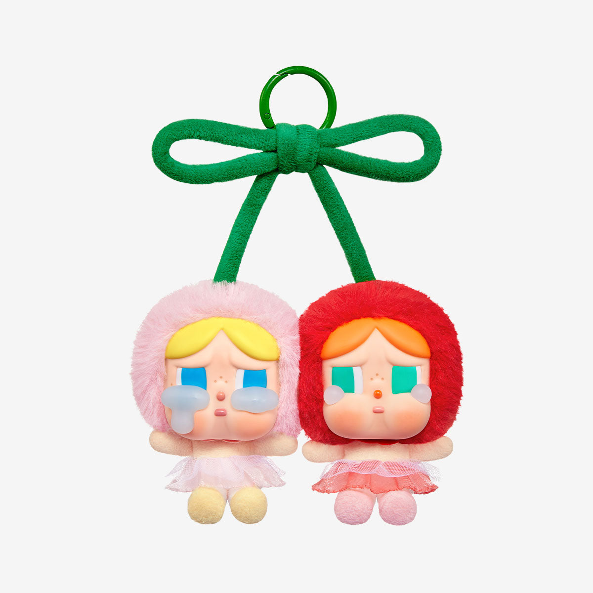  【NEW】Pop Mart CRYBABY Crying For Love Series-Vinyl Plush Hanging Card (Love You Cherry Much)、mySite、greenlandpopulation