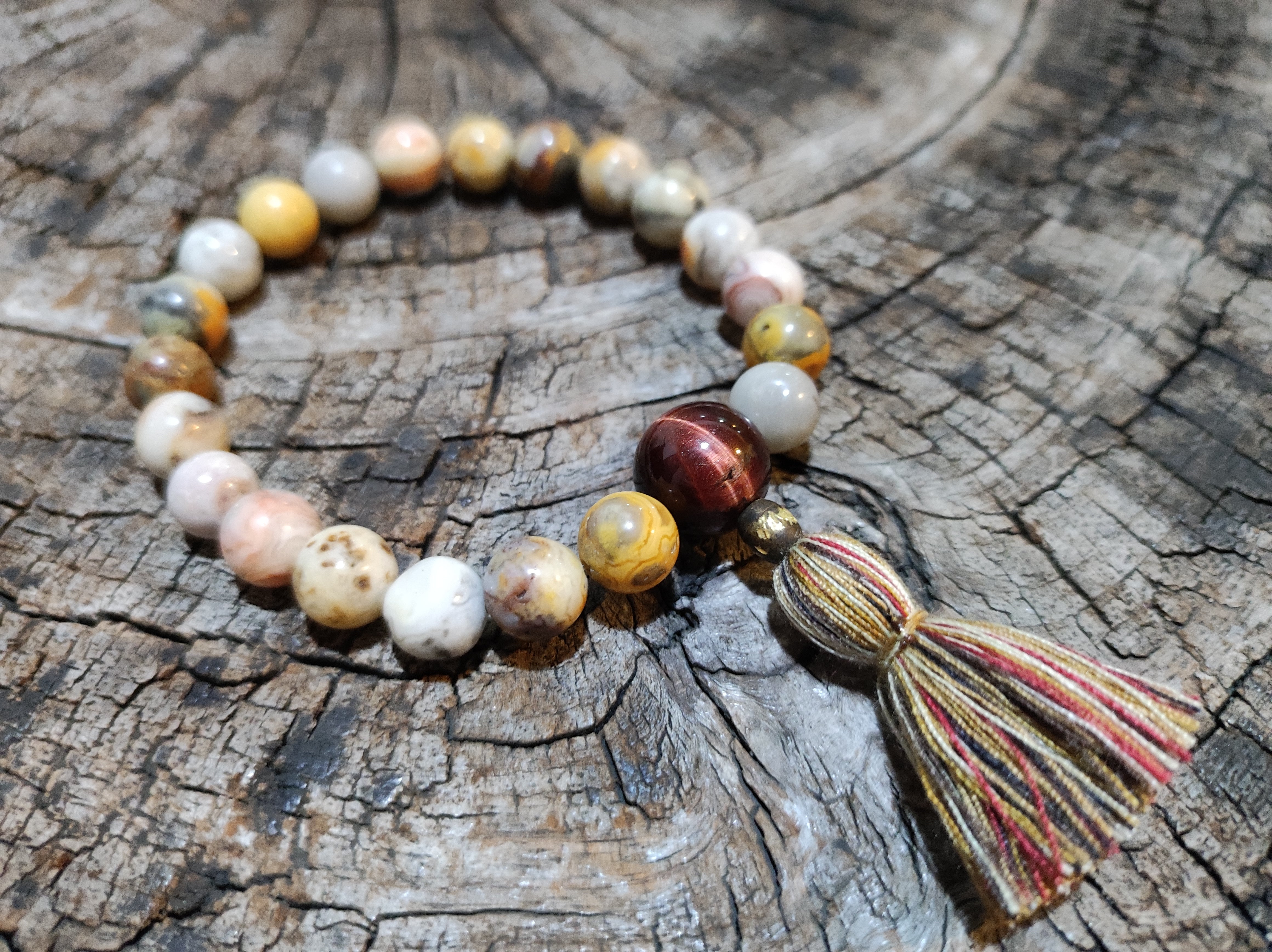 Lace Agate Wrist Mala、mySite、topwebapps