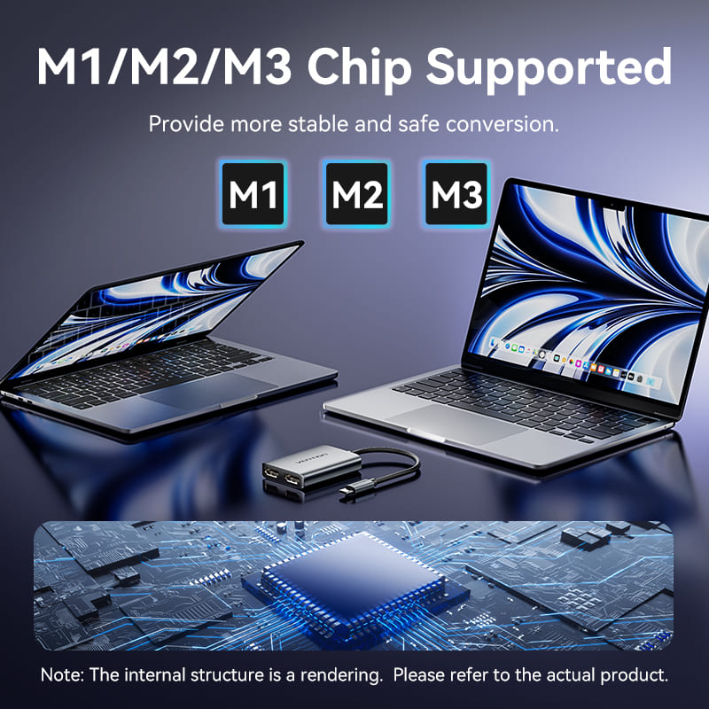 Vention USB-C to Dual HDMI MST Adapter、mySite、fannypackpong