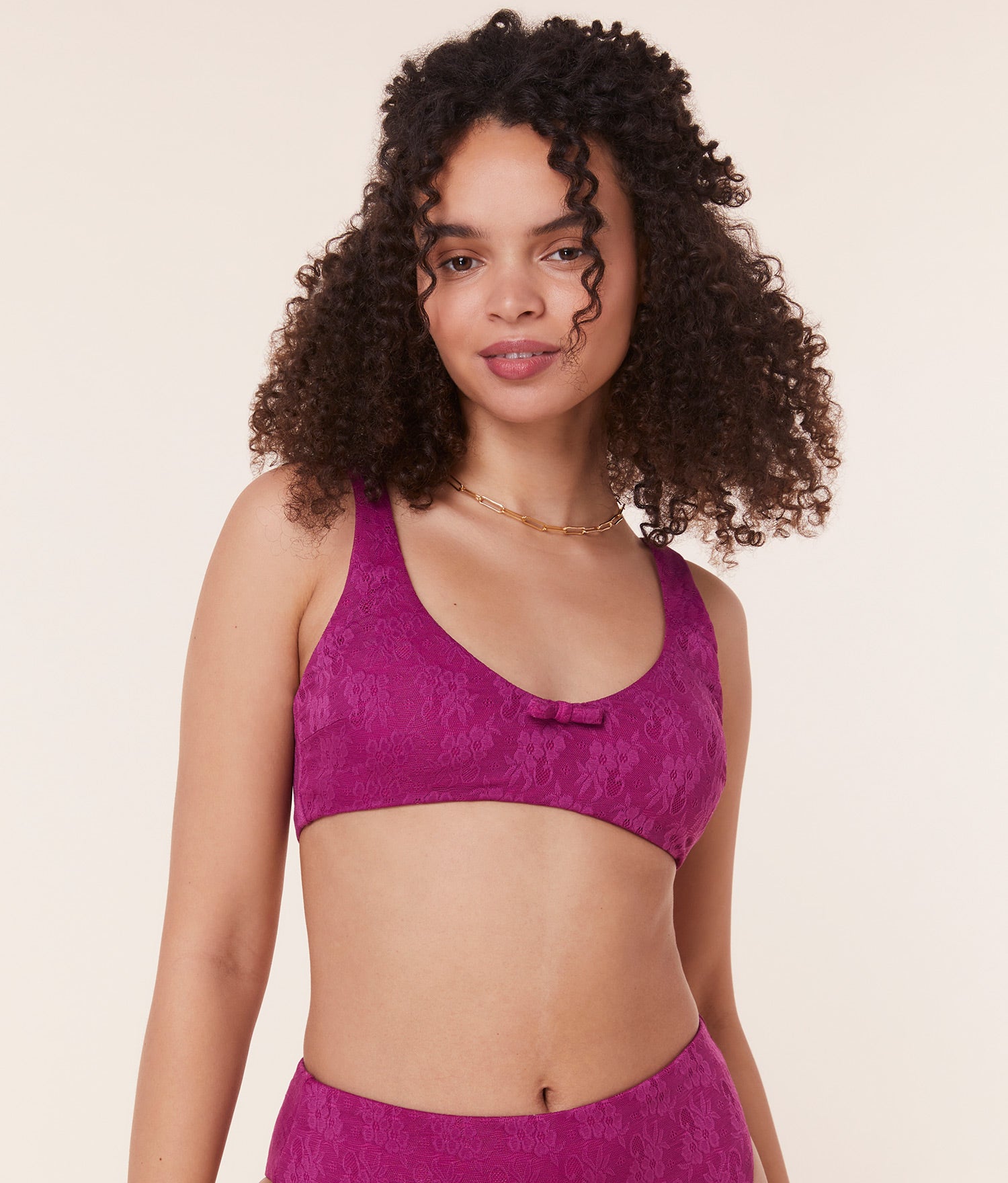  The Delray Bikini Top - Floral Lace - Aurora、mySite、ashleygrahame