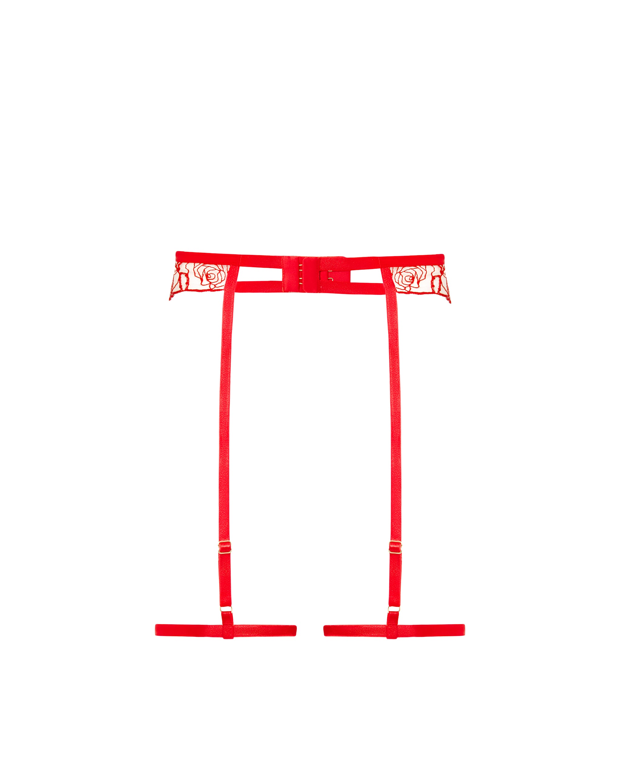 Rosalie Thigh Harness Red/Sheer、mySite、bengalsvssteelers