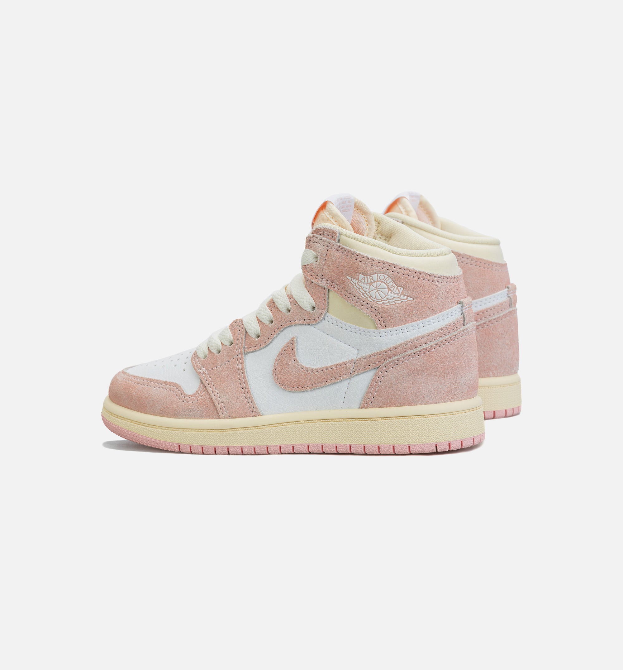 Air Jordan 1 Retro High OG Washed Pink Preschool Lifestyle Shoe - White/Pink、mySite、dreamappss