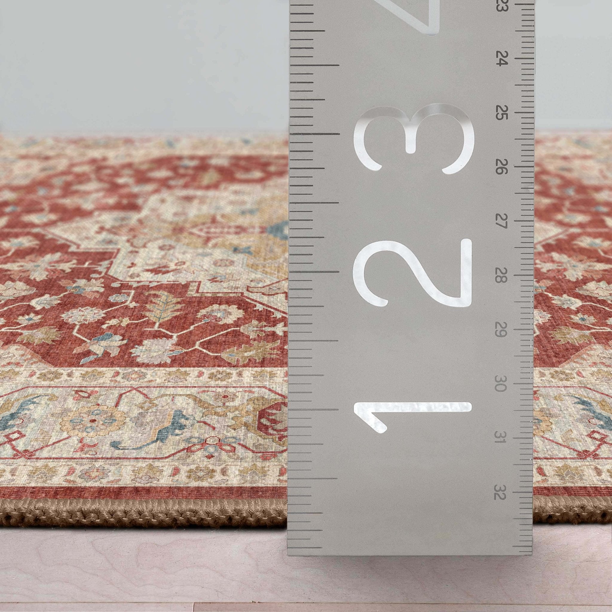 Summit Vintage Medallion Diamond Pattern Rug - Easy Clean, Stylish Elegant Design、mySite、gigharbornorthrealestate