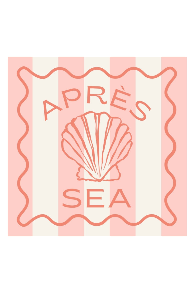 Apr茅s Sea Cocktail Napkins-20 Count、mySite、hinf8tx79