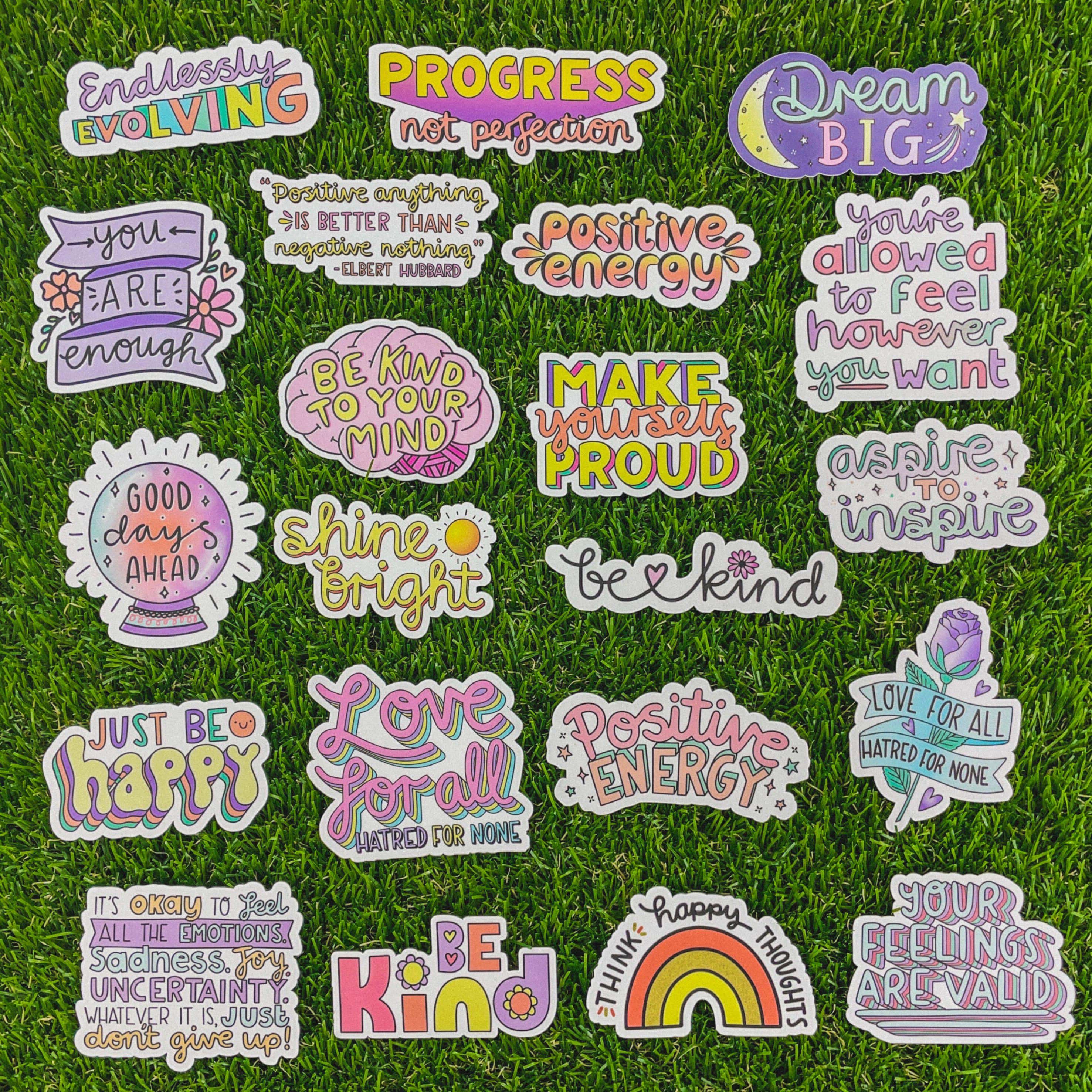  Colorful Positivity Sticker 22 Pack、mySite、elrpsem3k