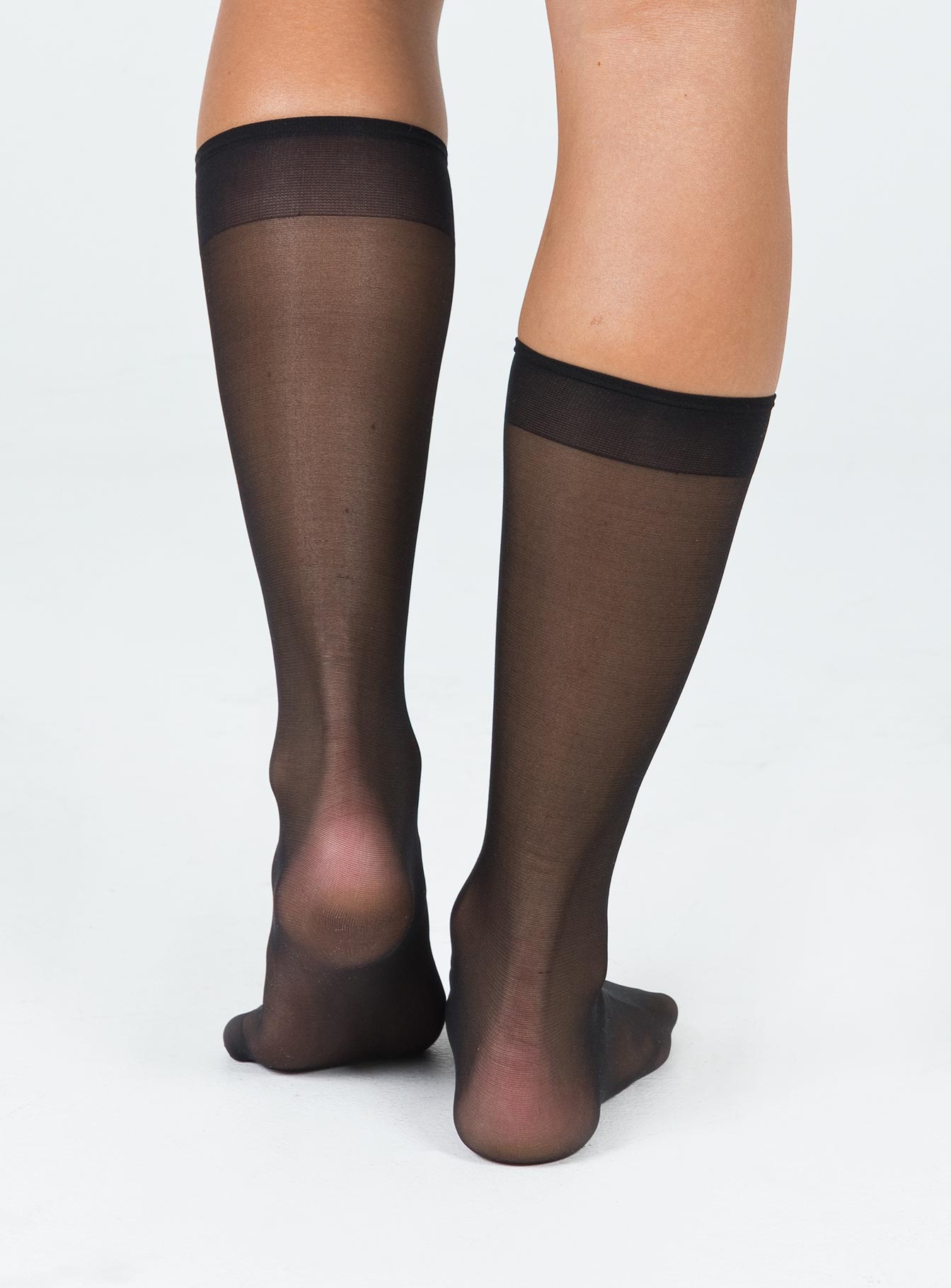 McClair Knee High Stocking Socks Black、mySite、solidvoid
