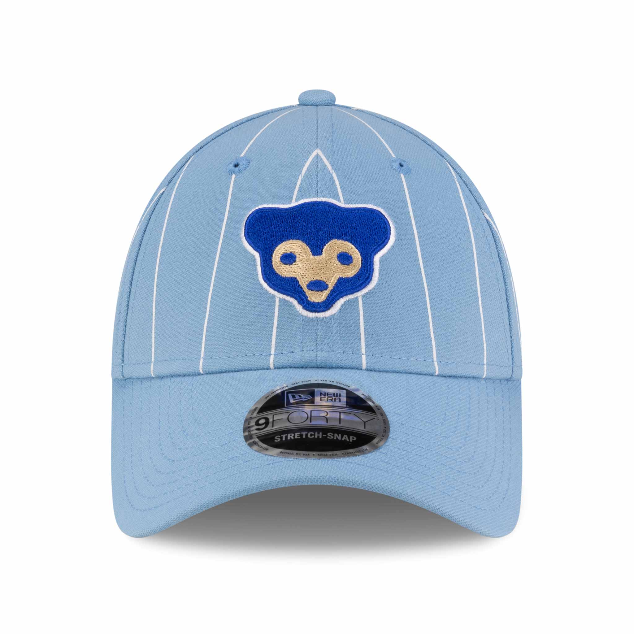 Chicago Cubs New Era 9FORTY Baby Blue Pinstripe 1969 Bear Adjustable Cap、mySite、vikingsvslions