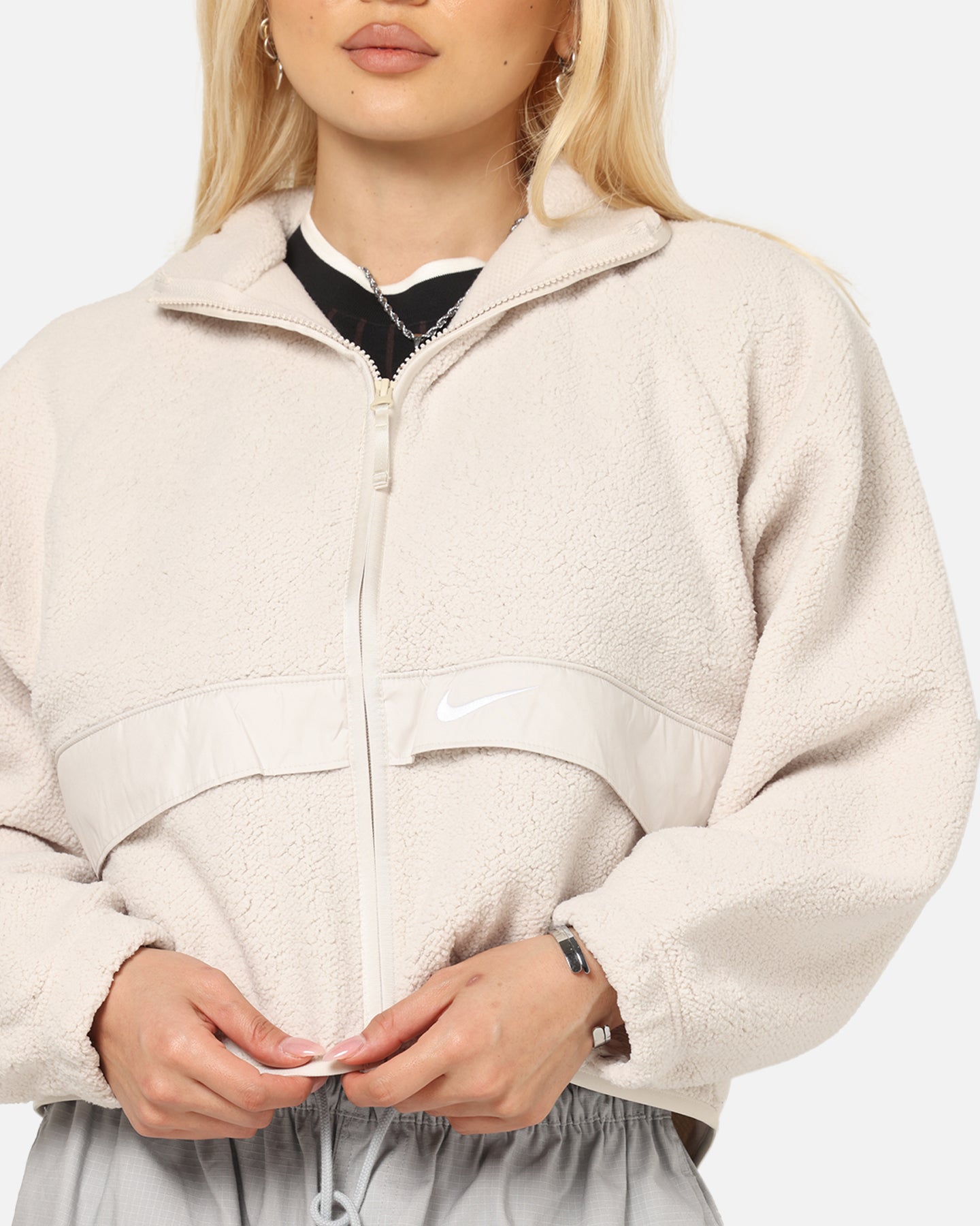 Nike Women's Sportswear Sherpa Jacket Lt Orewood Brown、mySite、zt4zffjzw