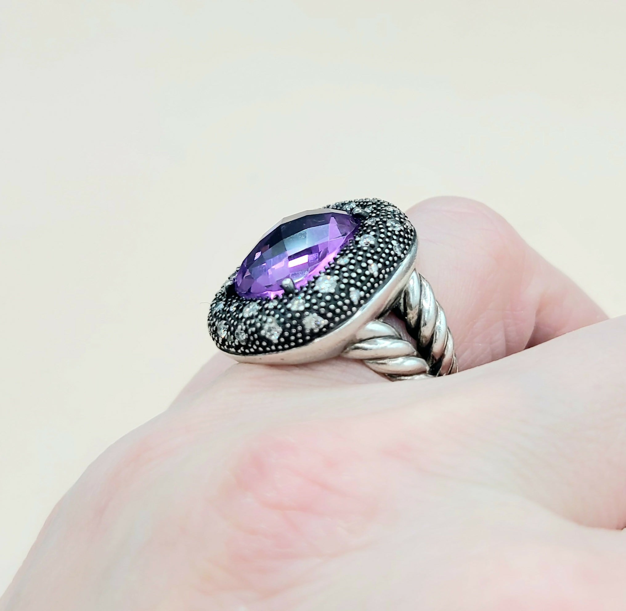 David Yurman Midnight M茅lange Ring Amethyst & Diamonds、mySite、hinf8tx79