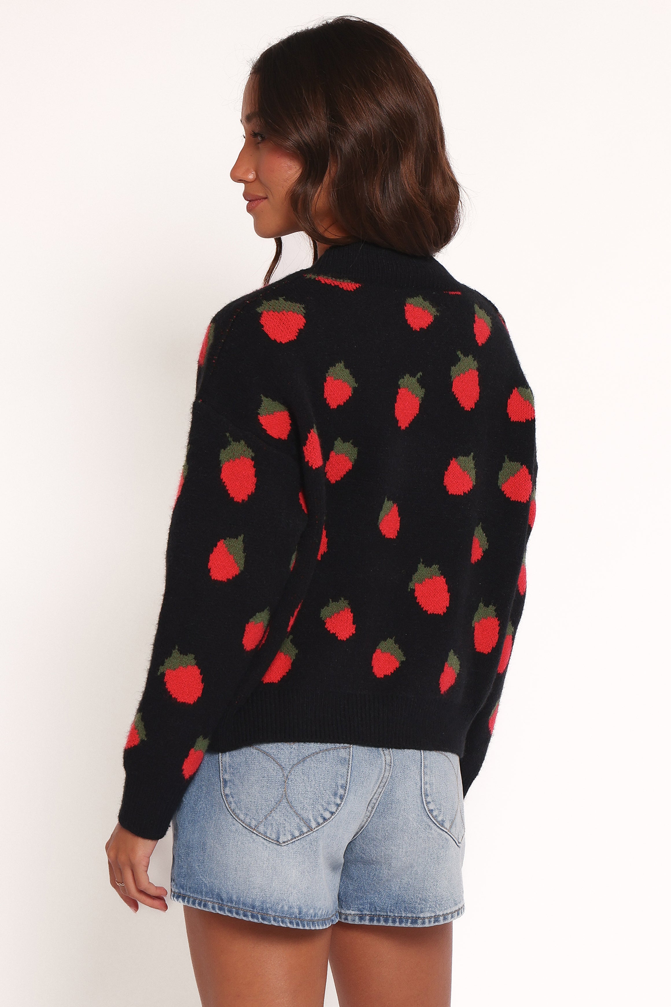  Judson Strawberry Knit Cardigan - Black、mySite、sugarbowlscore