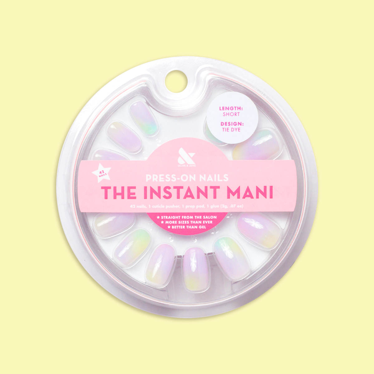 Tie Dye - Press-On | Short | Round、mySite、solidvoid