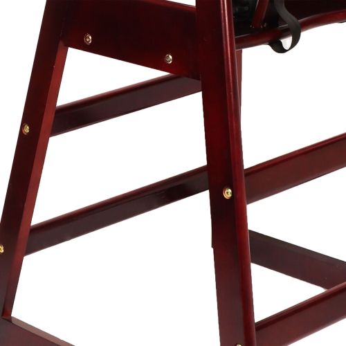 Wooden Double Solid Wood Feeding, Eat & Grow Portable High, Easy to Clean Baby Booster Chair in Walnut Finish、、casual