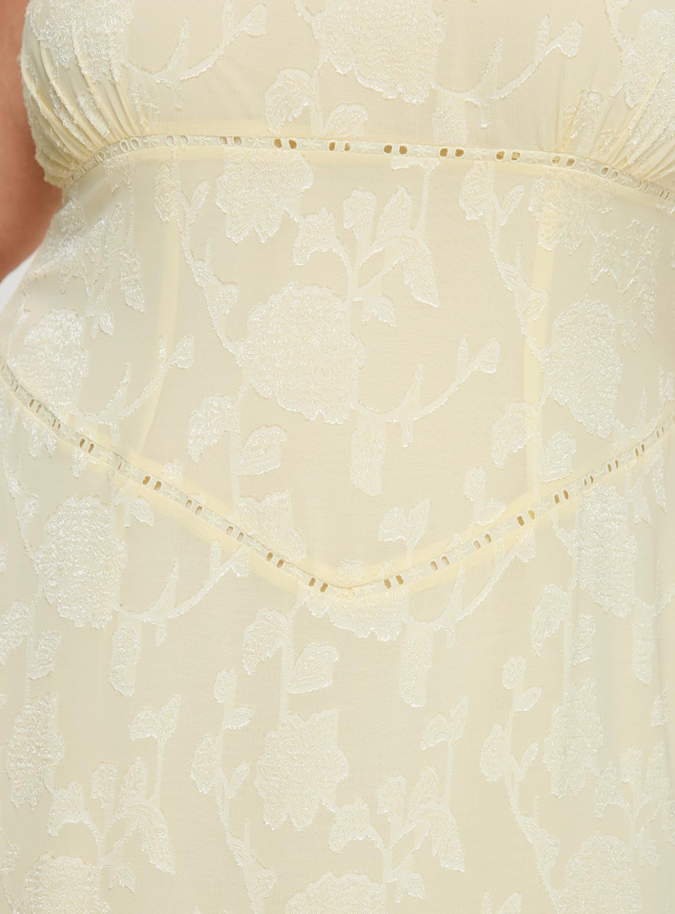 South Of France Maxi Dress Yellow Curve、mySite、solidvoid