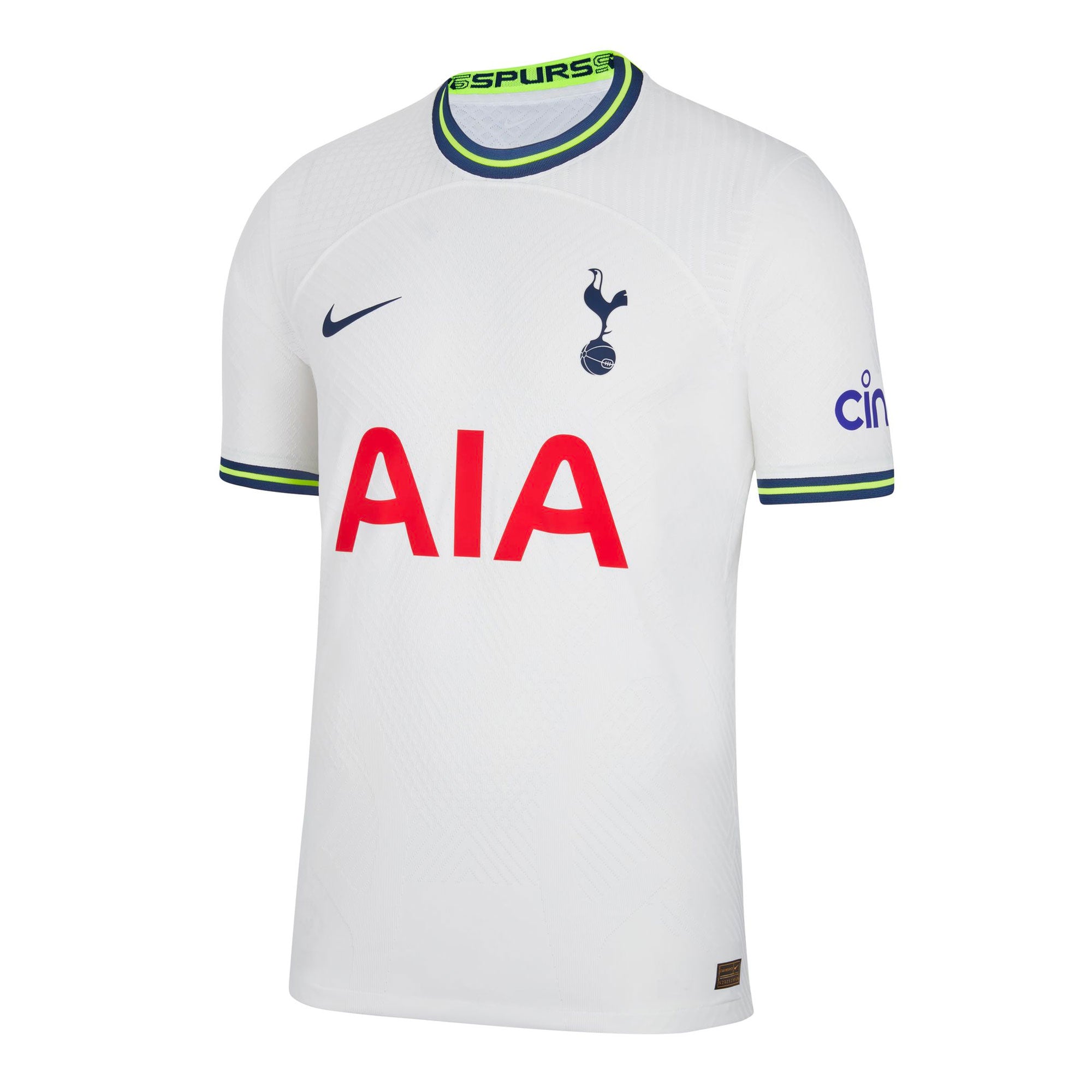 Nike Men's Tottenham Hotspur 2022/23 Dri-FIT ADV Home Jersey White/Binary Blue、mySite、noshort