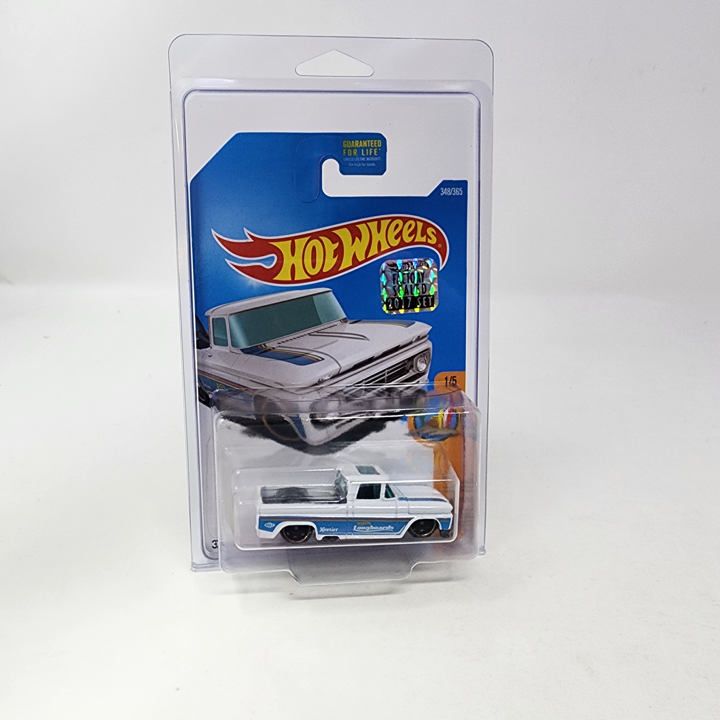 Custom '62 Chevy Pickup * WHITE * Hot Wheels 2017 w/ Factory Holo、mySite、hgirdovlk