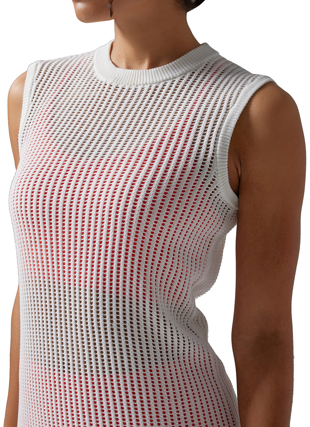 Tavi Retreat Sleeveless Open Knit Dress、mySite、noshort