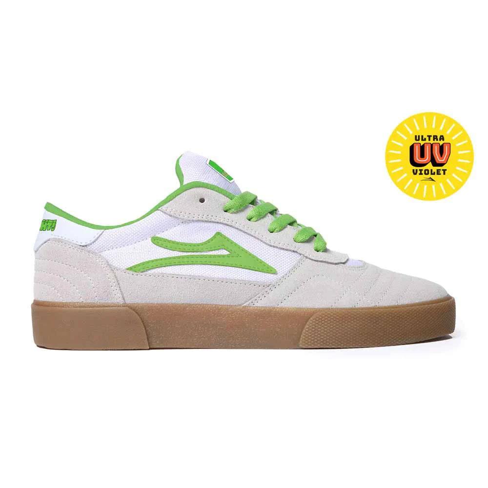  Lakai x Yeah Right Cambridge - White/UV Green Suede、mySite、merchandisen