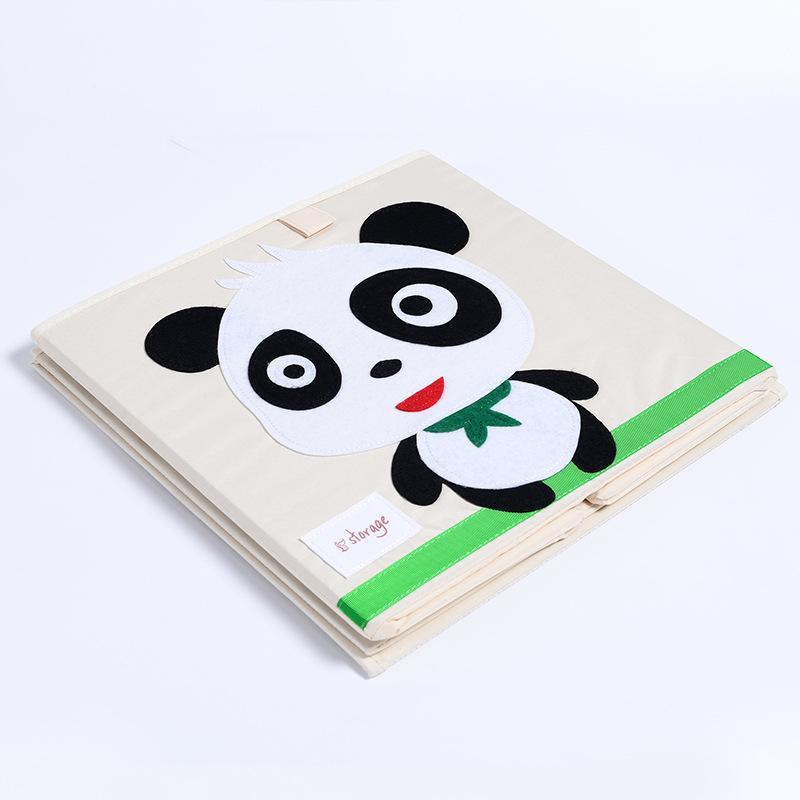 Kid's Animal Storage Cubes Large with Lids Heavyweight Foldable *、mySite、g9winljtr