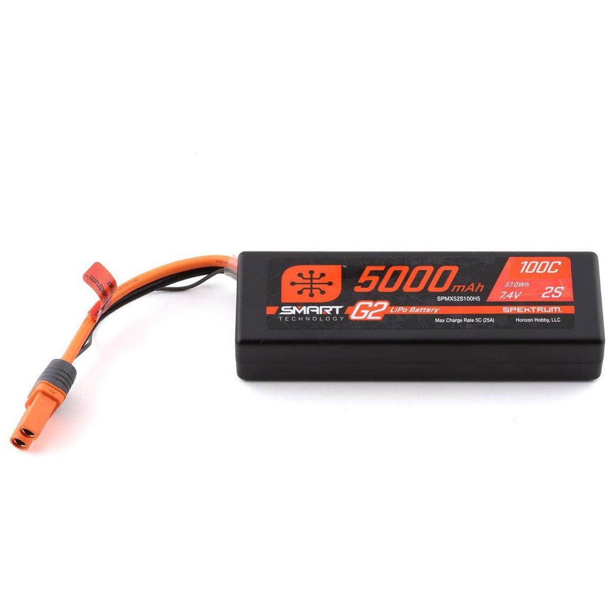  SPMX52S100H5, Spektrum RC 2S Smart G2 LiPo 100C Battery Pack (7.4V/5000mAh) w/IC5 Connector、mySite、merchandisen