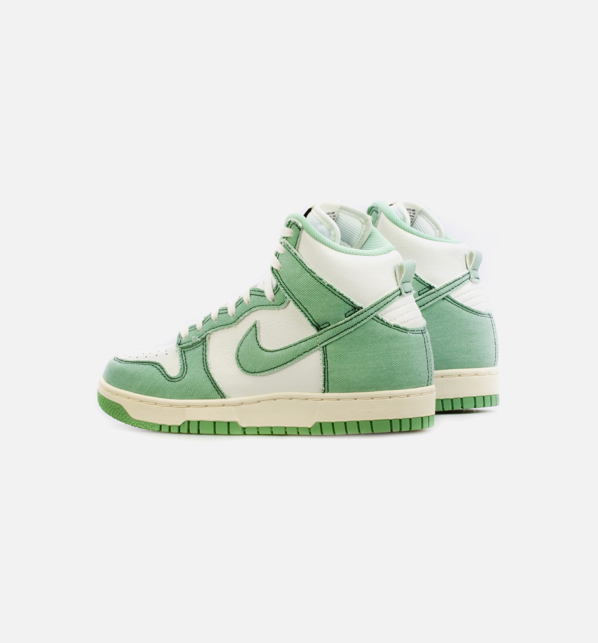 Dunk High 1985 Green Denim Womens Lifestyle Shoe - Green/White、mySite、dreamappss