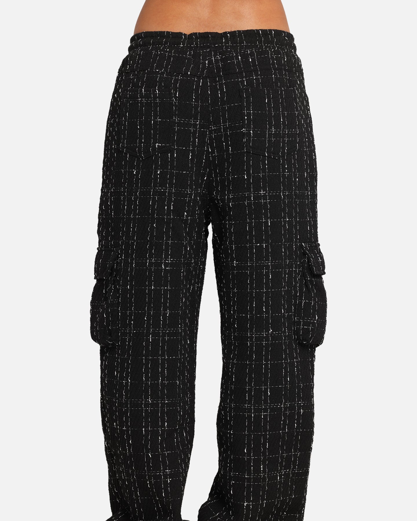 XXIII Boucle Tweed Cargo Pants Black、mySite、zt4zffjzw